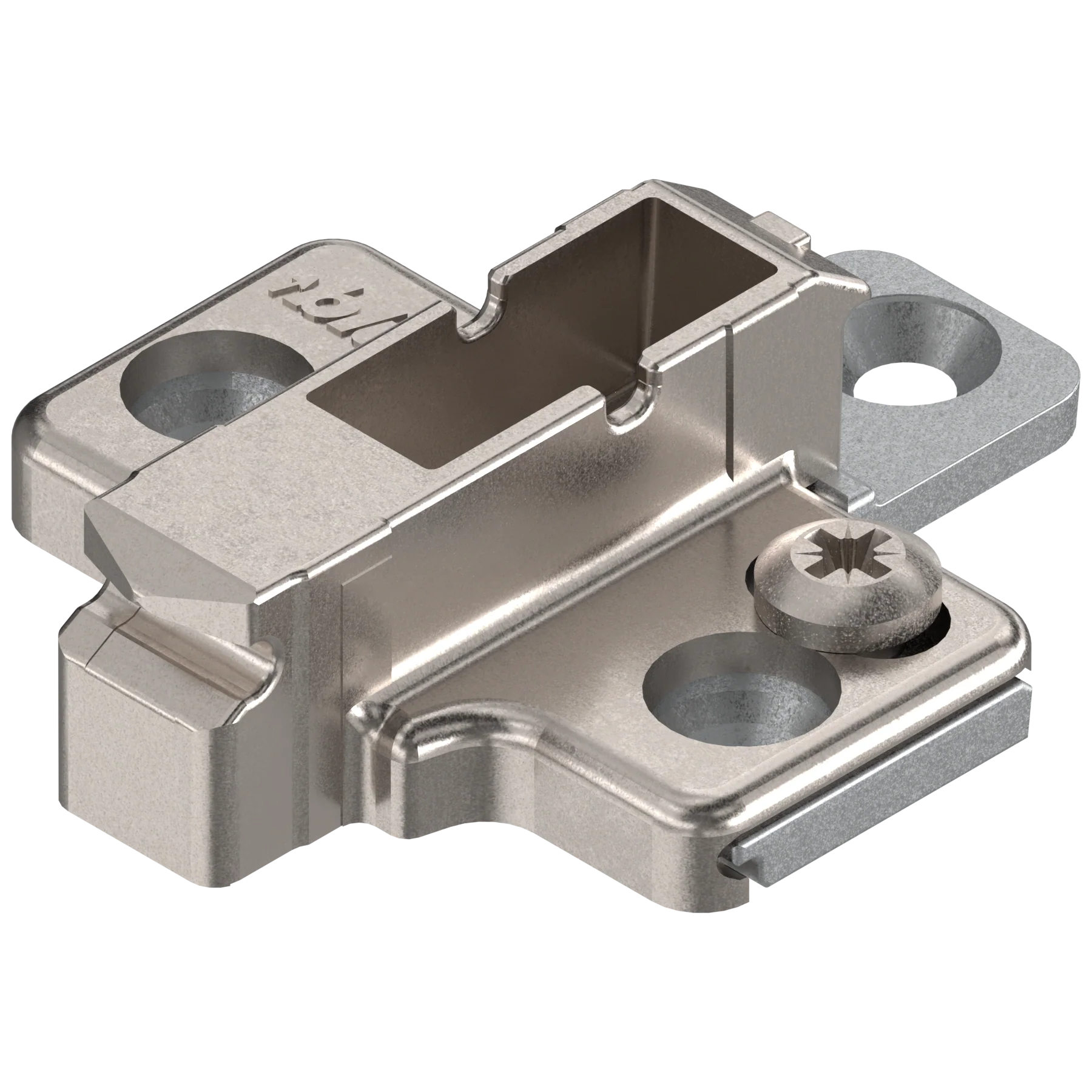 CLIP mounting plates Wing mounting plates 6mm Nickel system screw