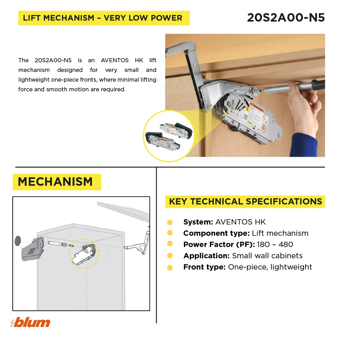 AVENTOS HS Lift mechanism Zinc-Plated - Image 4