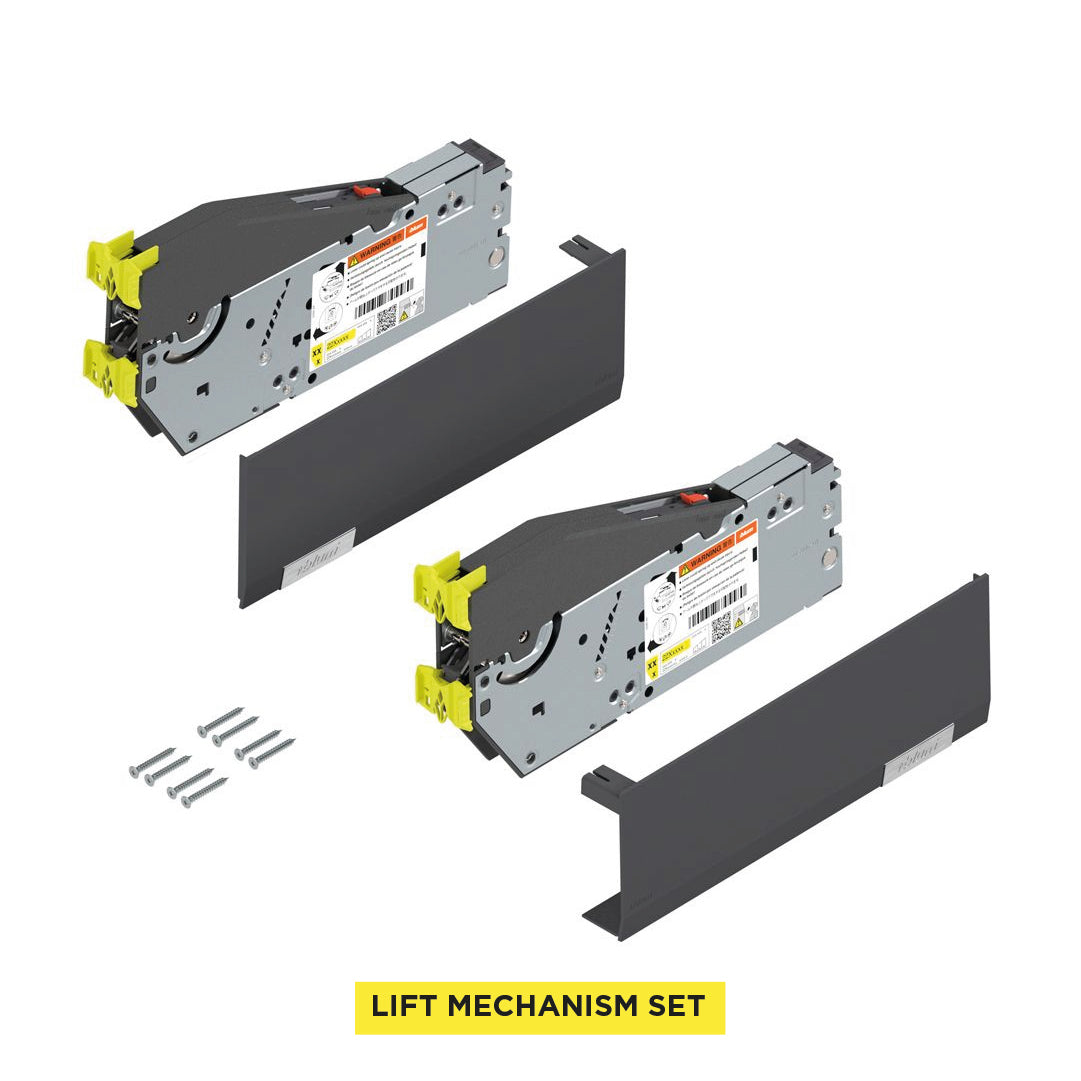 Aventos HL Top Lift Up, Lift Mechanism (Set), CH=300-389 mm (11-13/16" - 15-5/16"), for Screwing On, Suitable For SERVO-DRIVE, Zinc-Coated - Image 4