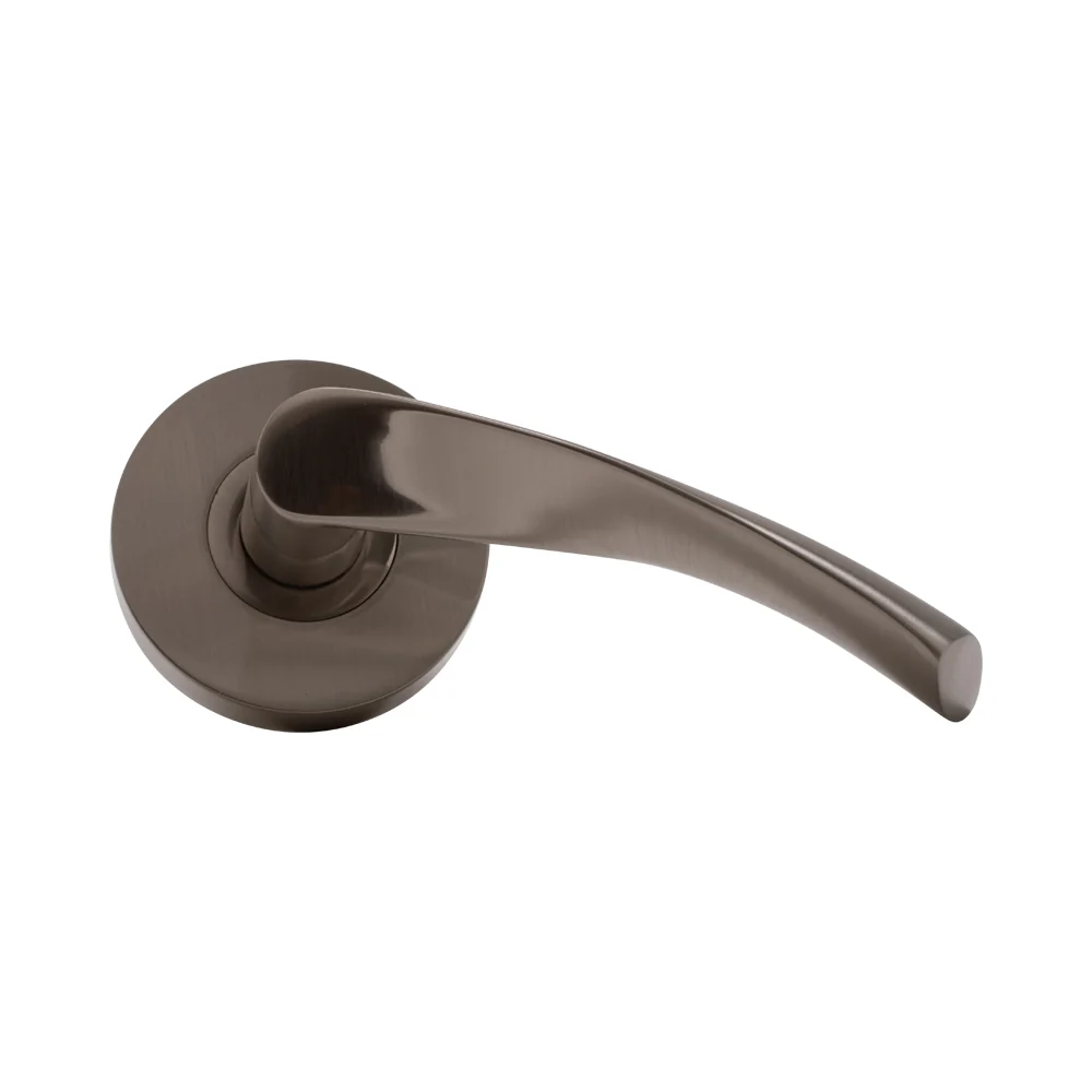 Door Lever Florence Passage Satin Nickel - Image 3