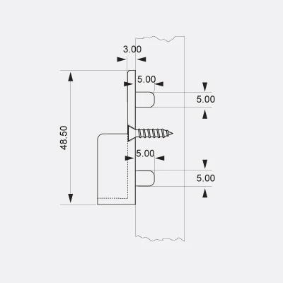 Oval Tube Support with 5mm Dowels 250 x Bag - Image 4