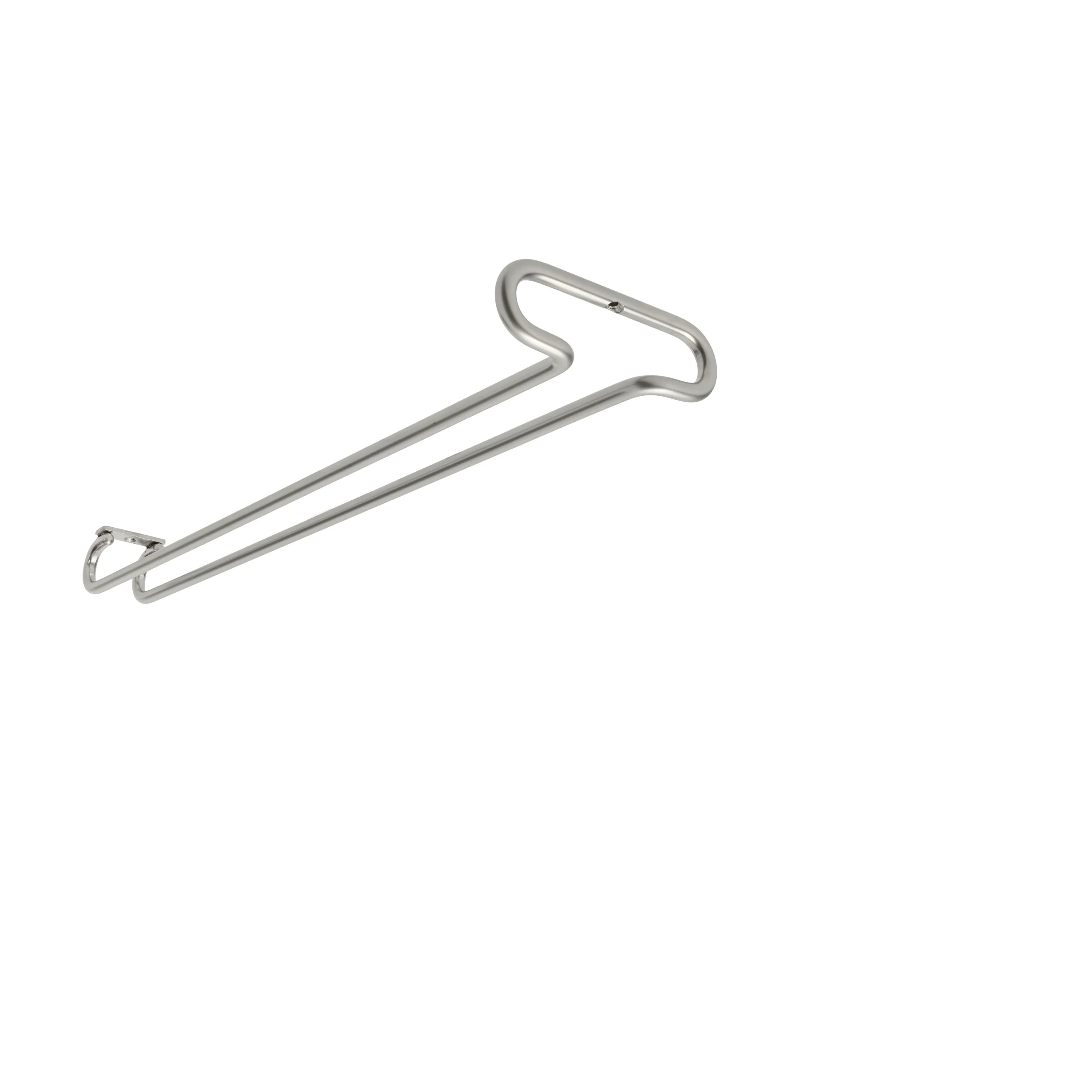 18 in Satin Nickel Stemware Holder Satin Nickel 4.25 in (108 mm) W x 18 in (457 mm) D x 1.5 in (38 mm) H - Image 3