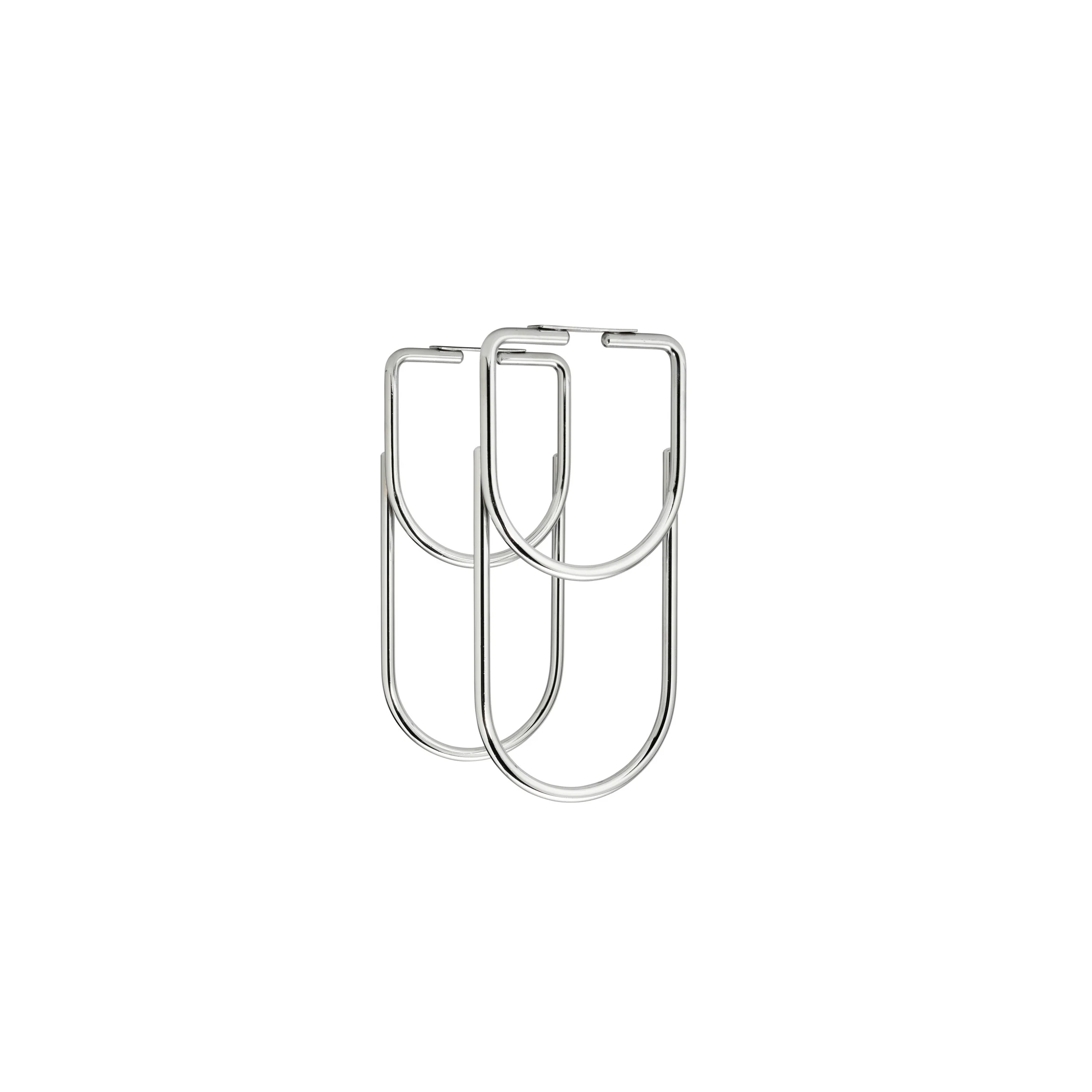 Chrome Under Cabinet Double Wine Bottle Holder Chrome 4.25 in (108 mm) W x 9 in (229 mm) D x 9 in (229 mm) H - Image 4