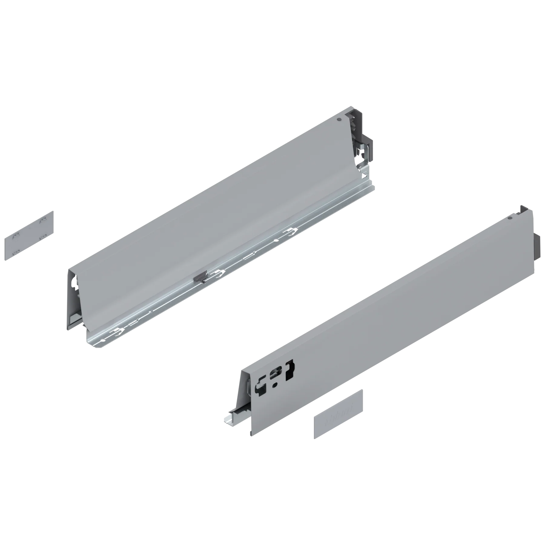 TANDEMBOX 378 M series (3-3/8'' medium side) - drawer profile Ident 18'' White Aluminum