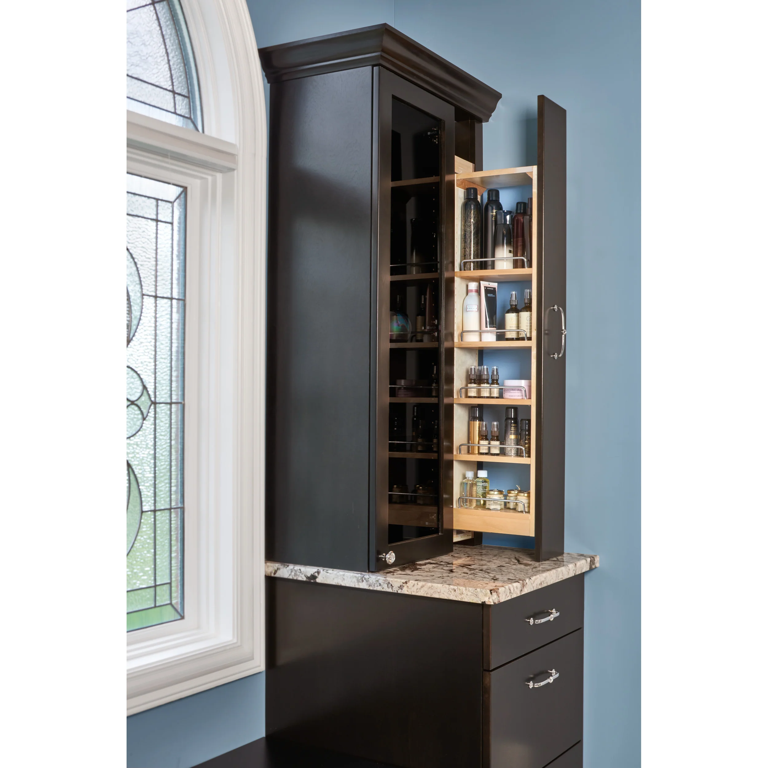 6 in. W x 42 in. H Pull-Out Between Cabinet Wall Filler w/Soft-Close Natural  6 in (152 mm) W x 11.13 in (283 mm) D x 42 in (1067 mm) H - Image 4