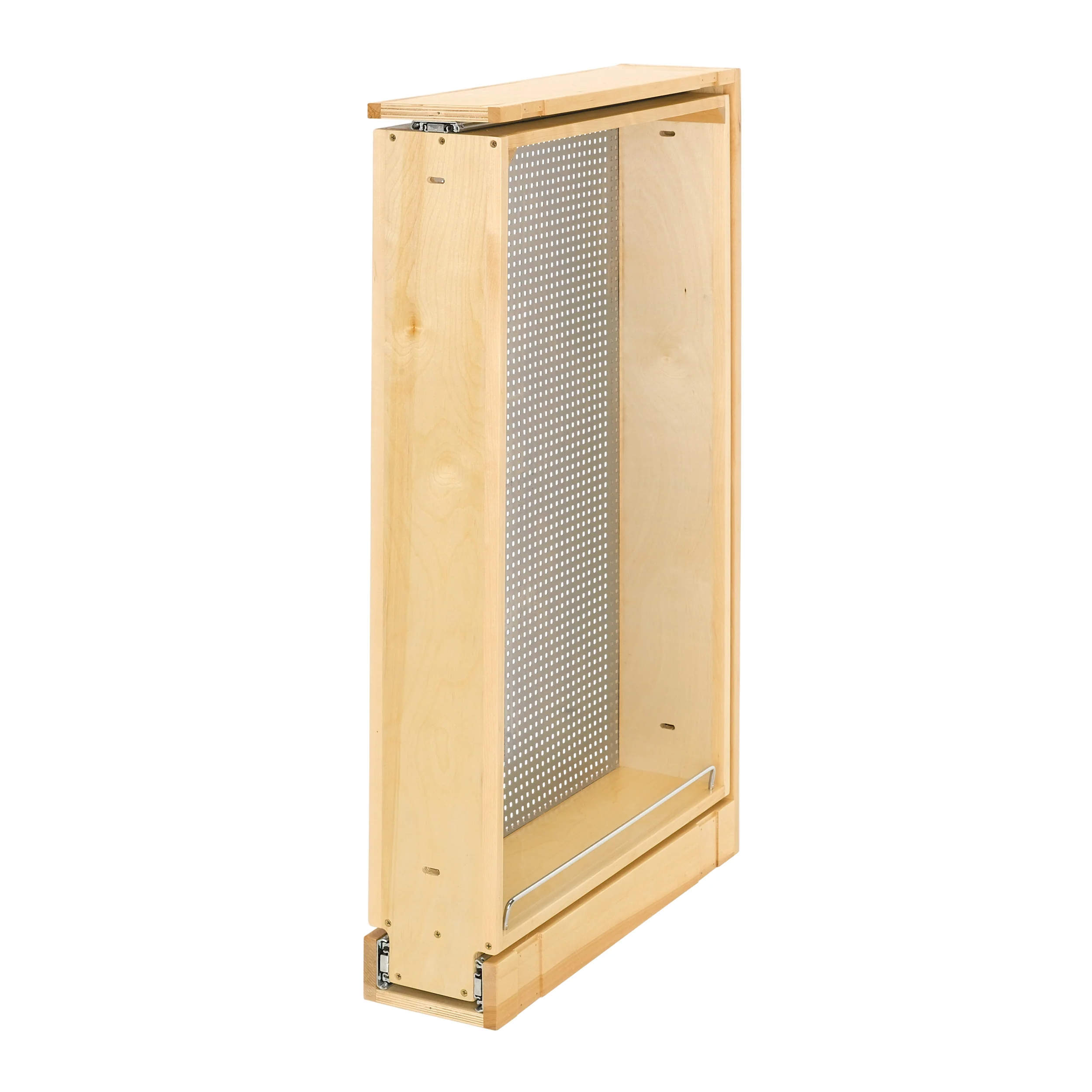 6 in W X 39 in H Stainless Steel Tall Filler Pullout L-H Natural 6 in (152 mm) W x 23 in (584 mm) D x 38.5 in (978 mm) H
