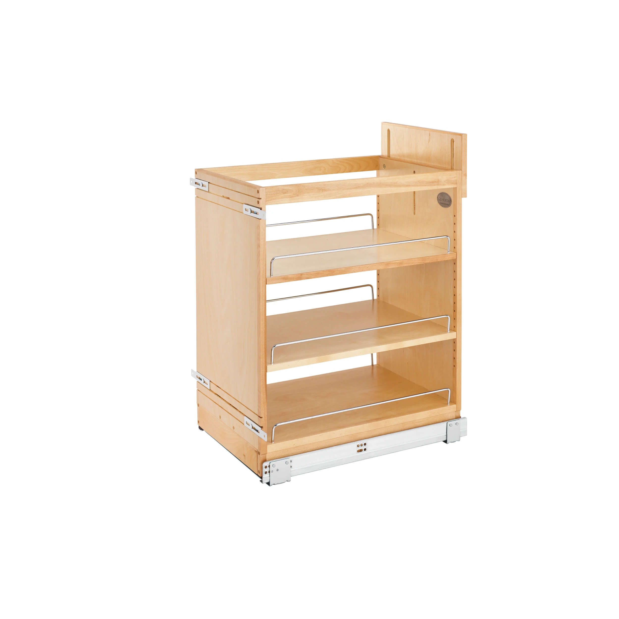 14 in Base Cabinet Organizer Soft-Close Natural 14.75 in (375 mm) W x 21.63 in (549 mm) D x 25.5 in (648 mm) H - Image 4