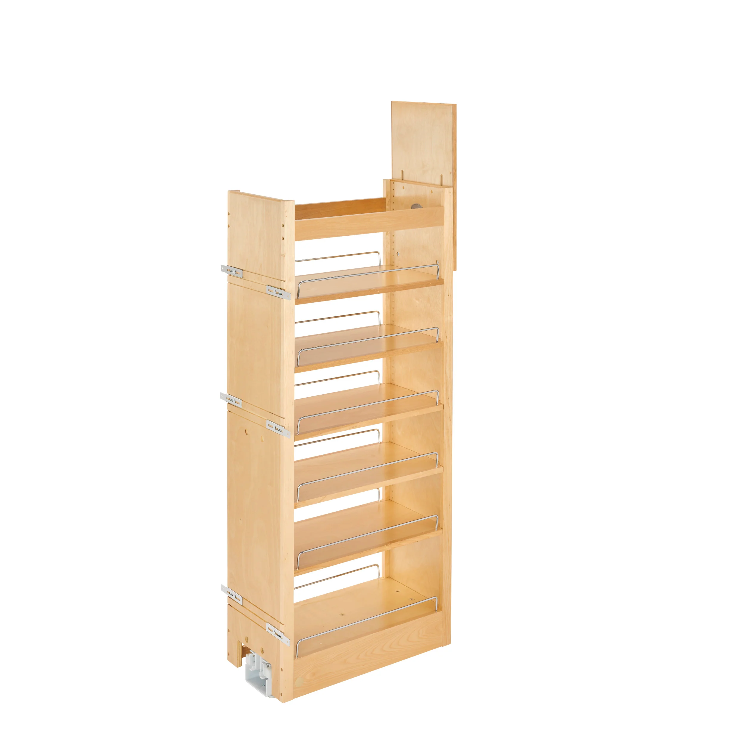 11 in W x 51 in H Wood Pantry Pullout Soft Close Natural  11 in (279 mm) W x 22 in (559 mm) D x 50.75 in (1289 mm) H - Image 4