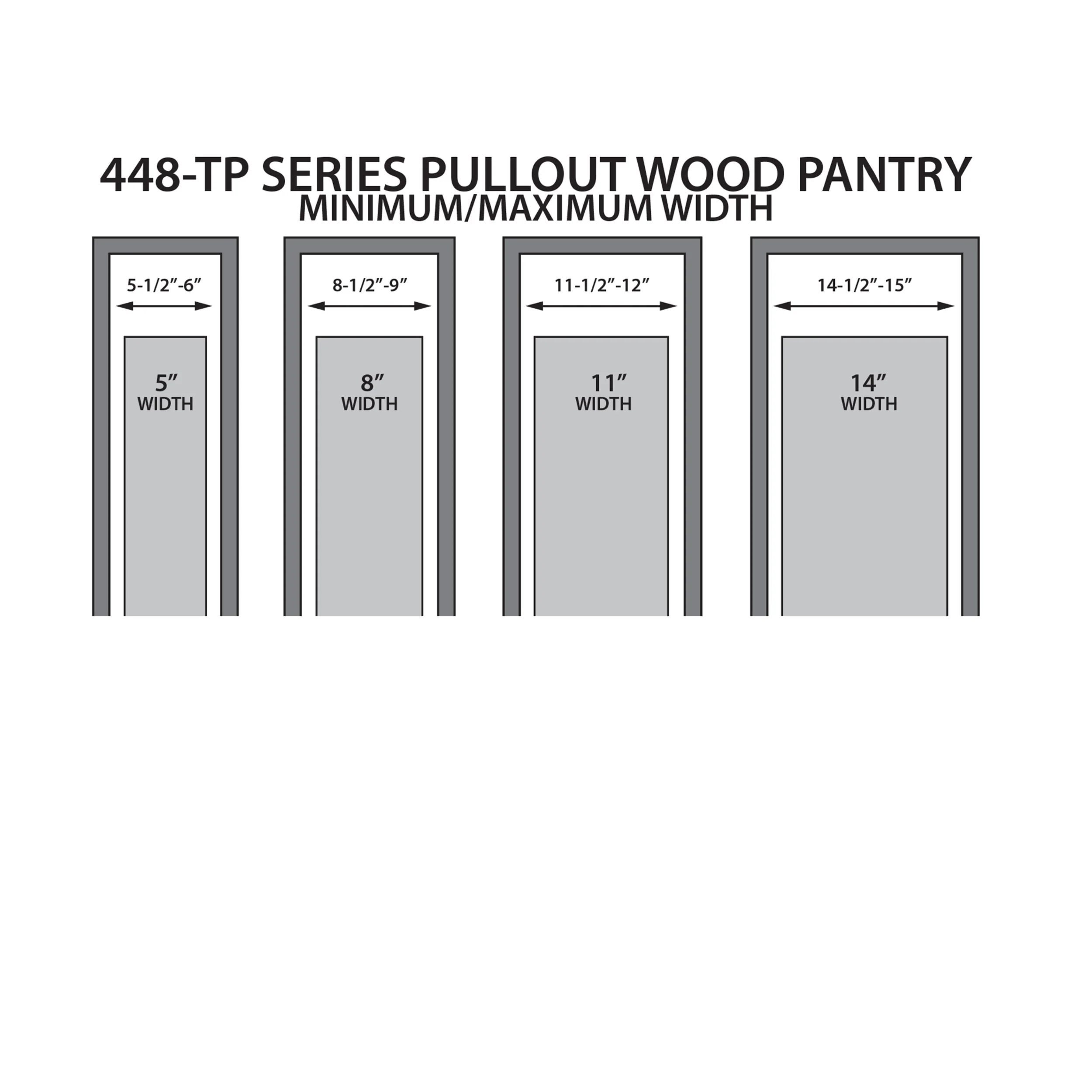 11 in W x 51 in H Wood Pantry Pullout Soft Close Natural  11 in (279 mm) W x 22 in (559 mm) D x 50.75 in (1289 mm) H - Image 5