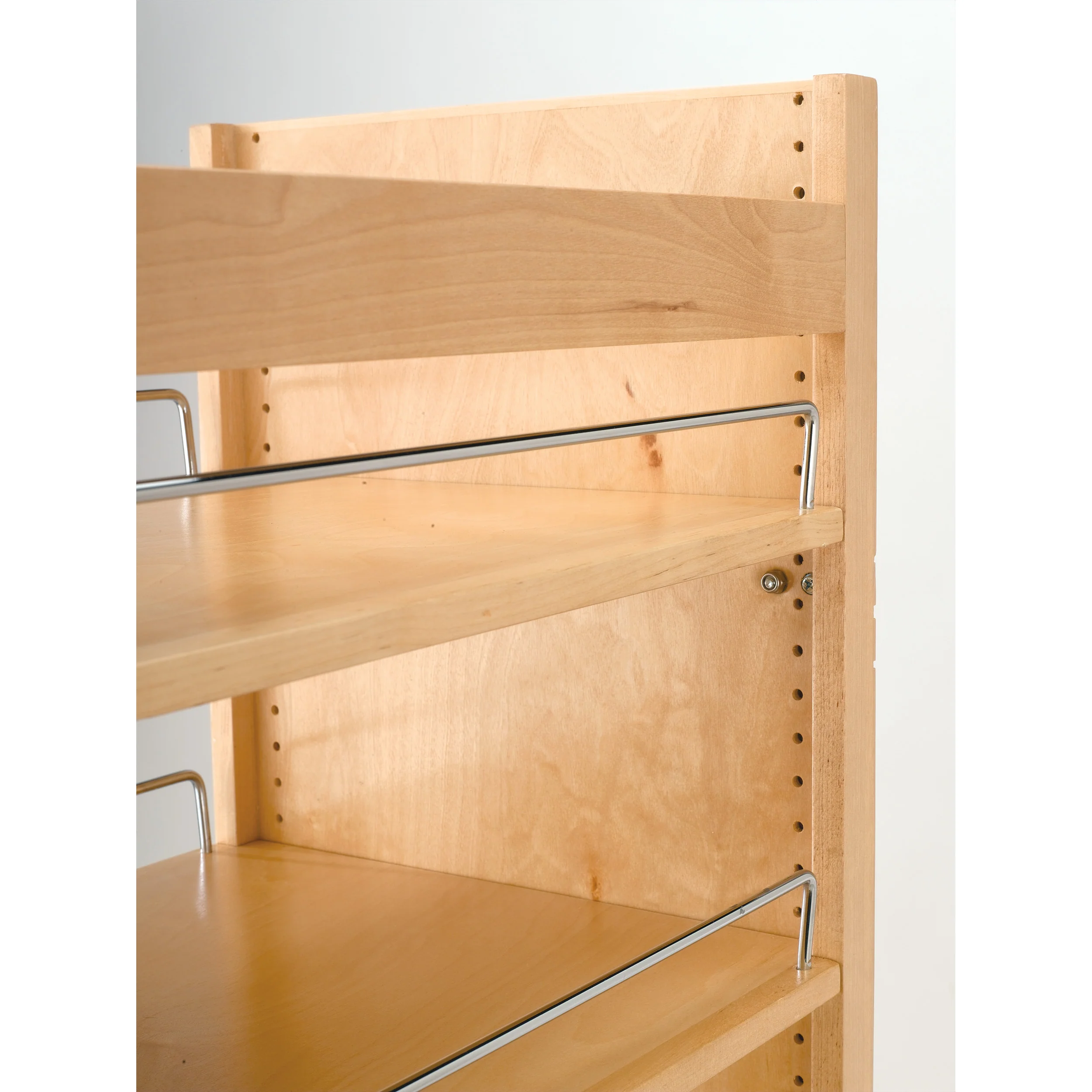 11 in W x 51 in H Wood Pantry Pullout Soft Close Natural  11 in (279 mm) W x 22 in (559 mm) D x 50.75 in (1289 mm) H - Image 6