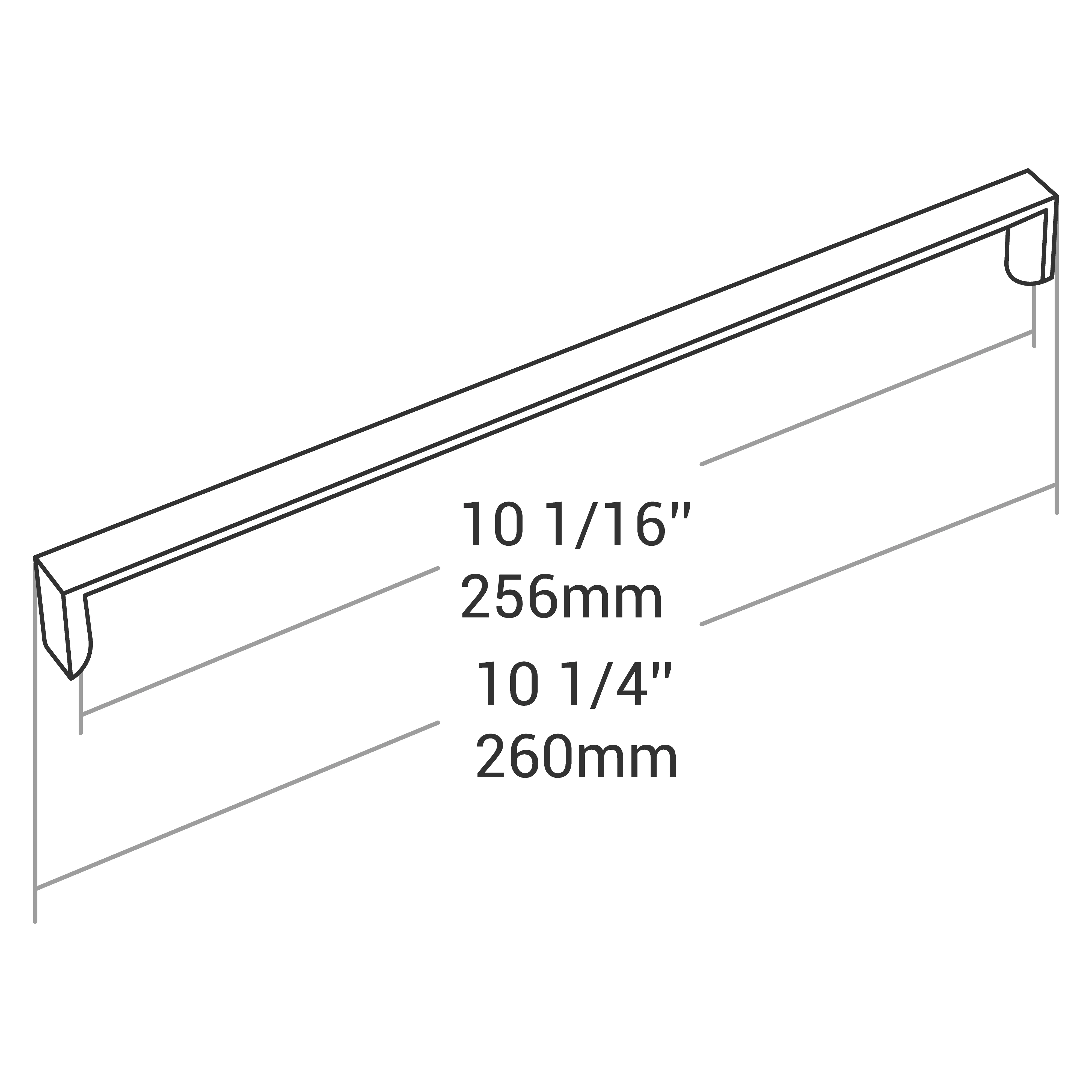 HANDLE MATT BLACK 256MM - Image 5