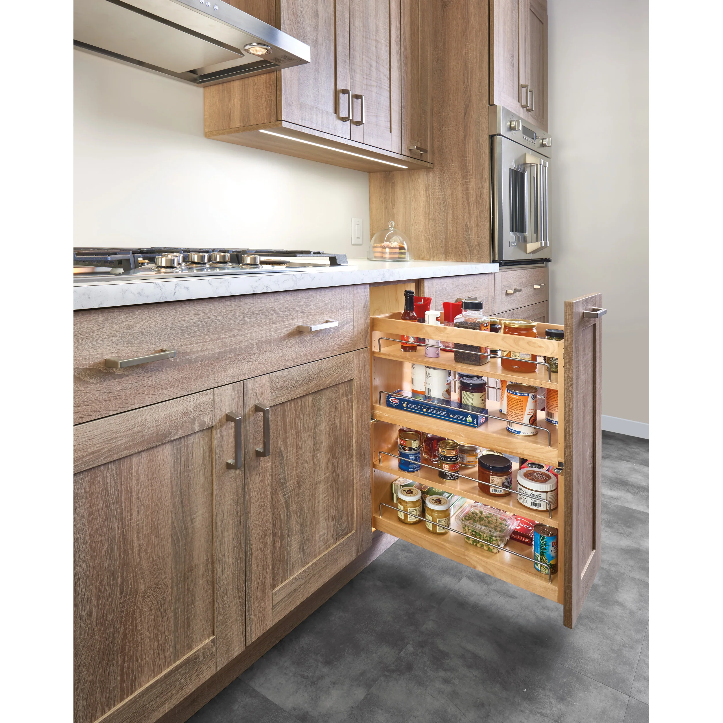 10.5 in Base Cabinet Organizer Soft-Close Natural  10.5 in (267 mm) W x 21.81 in (554 mm) D x 25.25 in (641 mm) H - Image 8