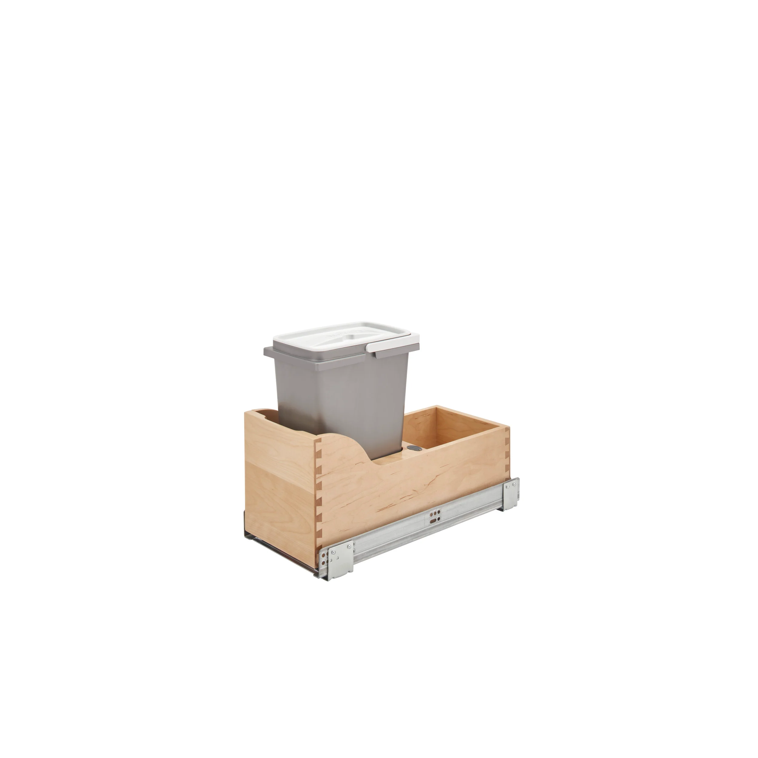Vanity Depth 8L Pull-Out Waste Container Natural  8.63 in (219 mm) W x 18.56 in (471 mm) D x 13.94 in (354 mm) H - Image 6