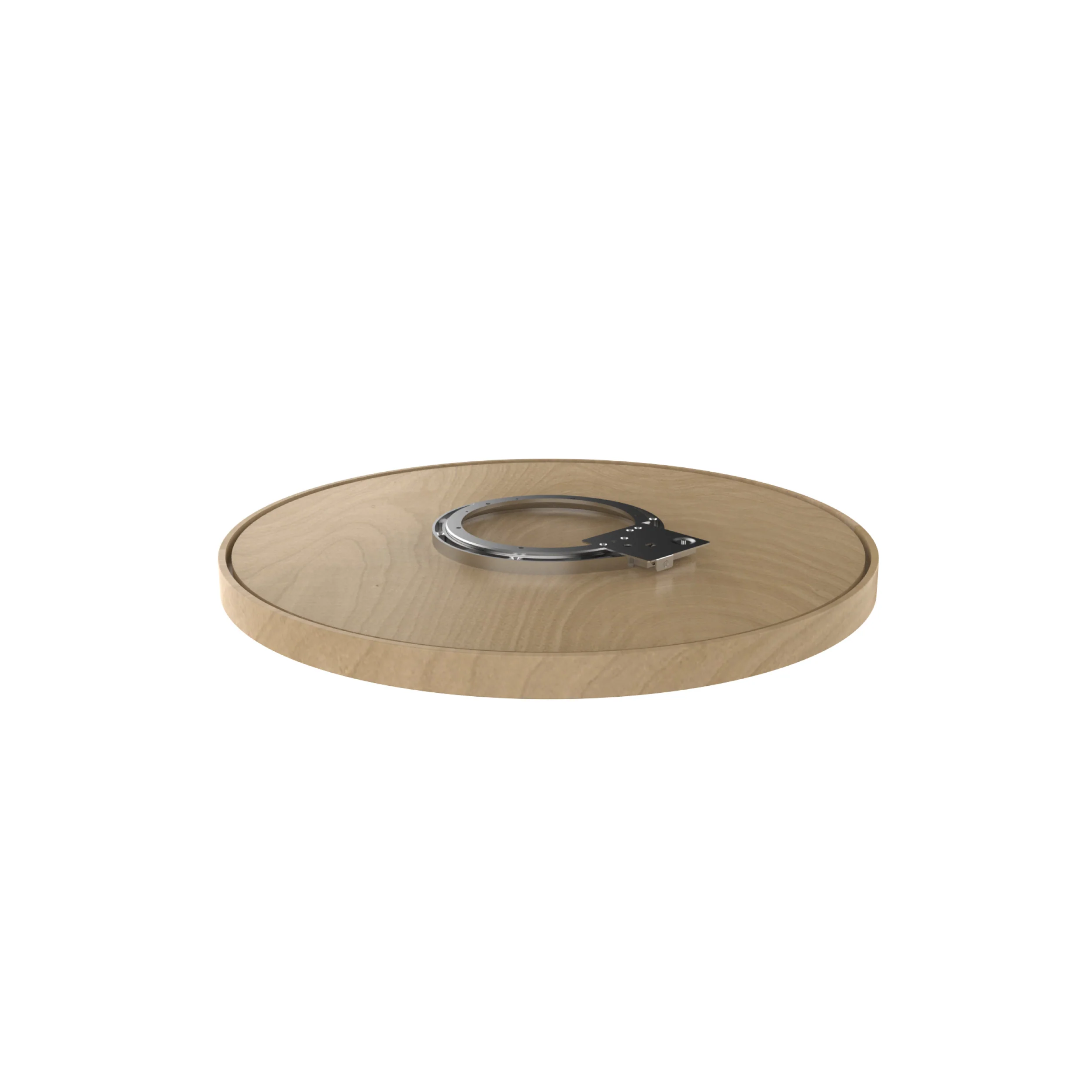 32 in Wood Full Circle Lazy Susan w/Swivel Bearing Natural 32 in (813 mm) W x 32 in (813 mm) D x 2.38 in (60 mm) H - Image 4