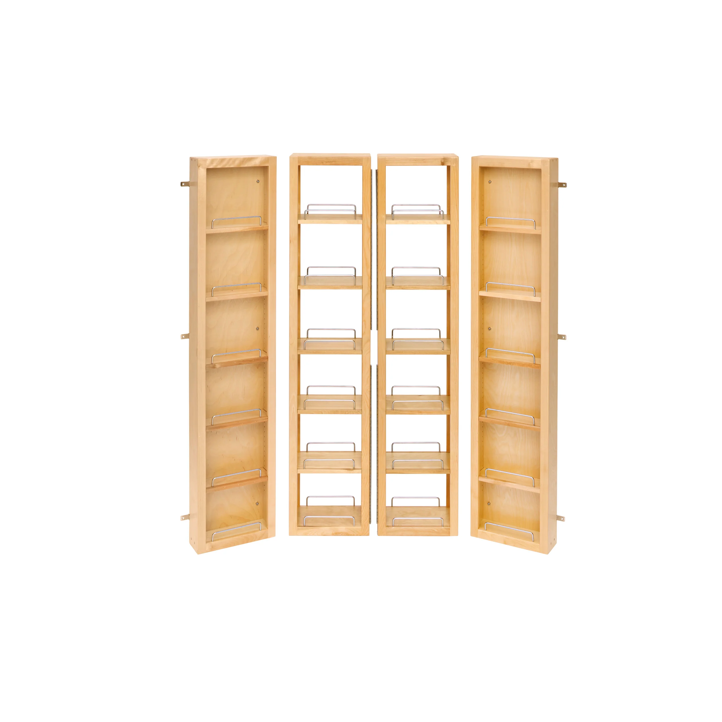 57 in Swing Out Pantry Kit Natural 12 in (305 mm) W x 7.5 in (191 mm) D x 57 in (1448 mm) H