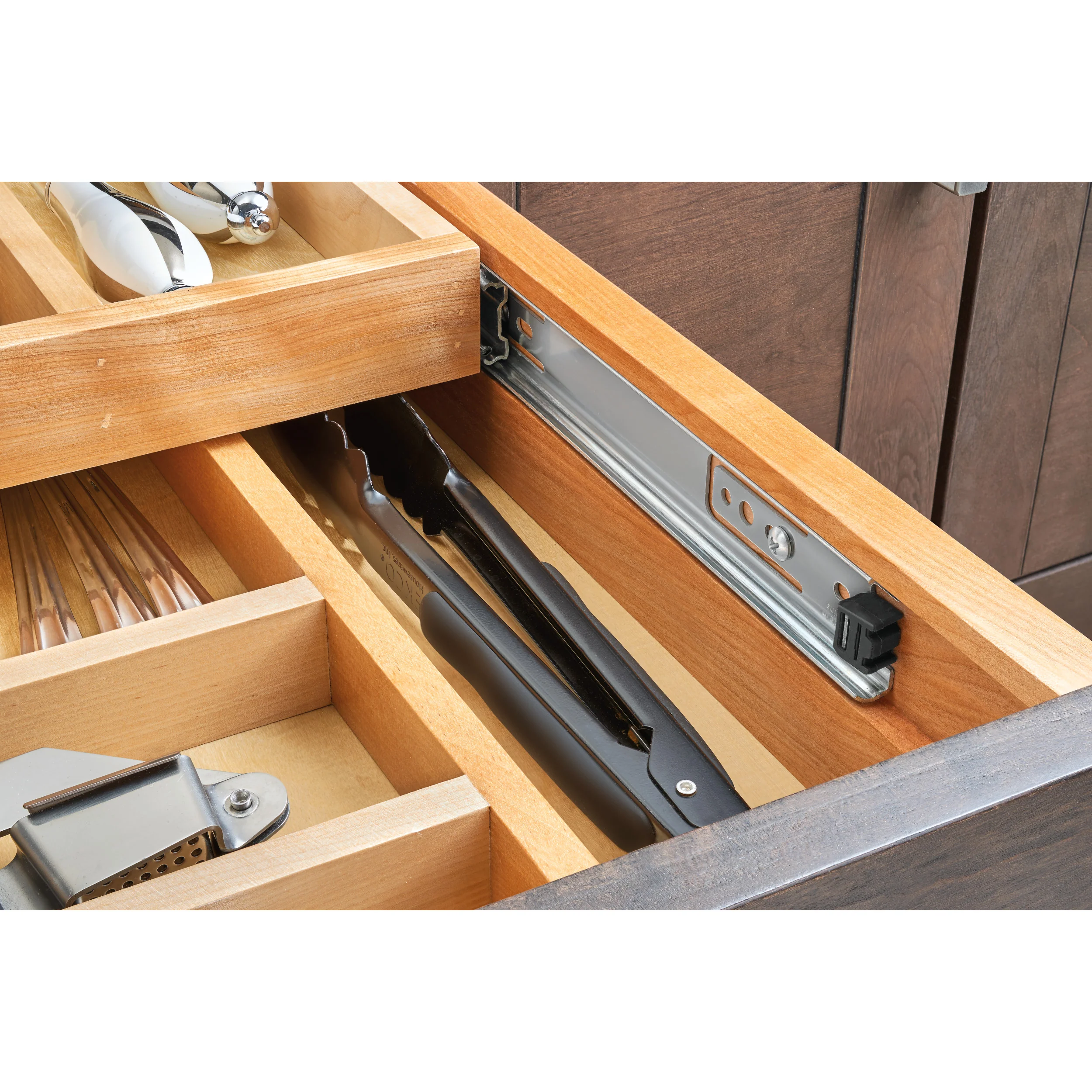 12 in Tiered Cutlery Drawer system Soft Close Natural 12 in (305 mm) W x 21.5 in (546 mm) D x 4.31 in (109 mm) H - Image 2