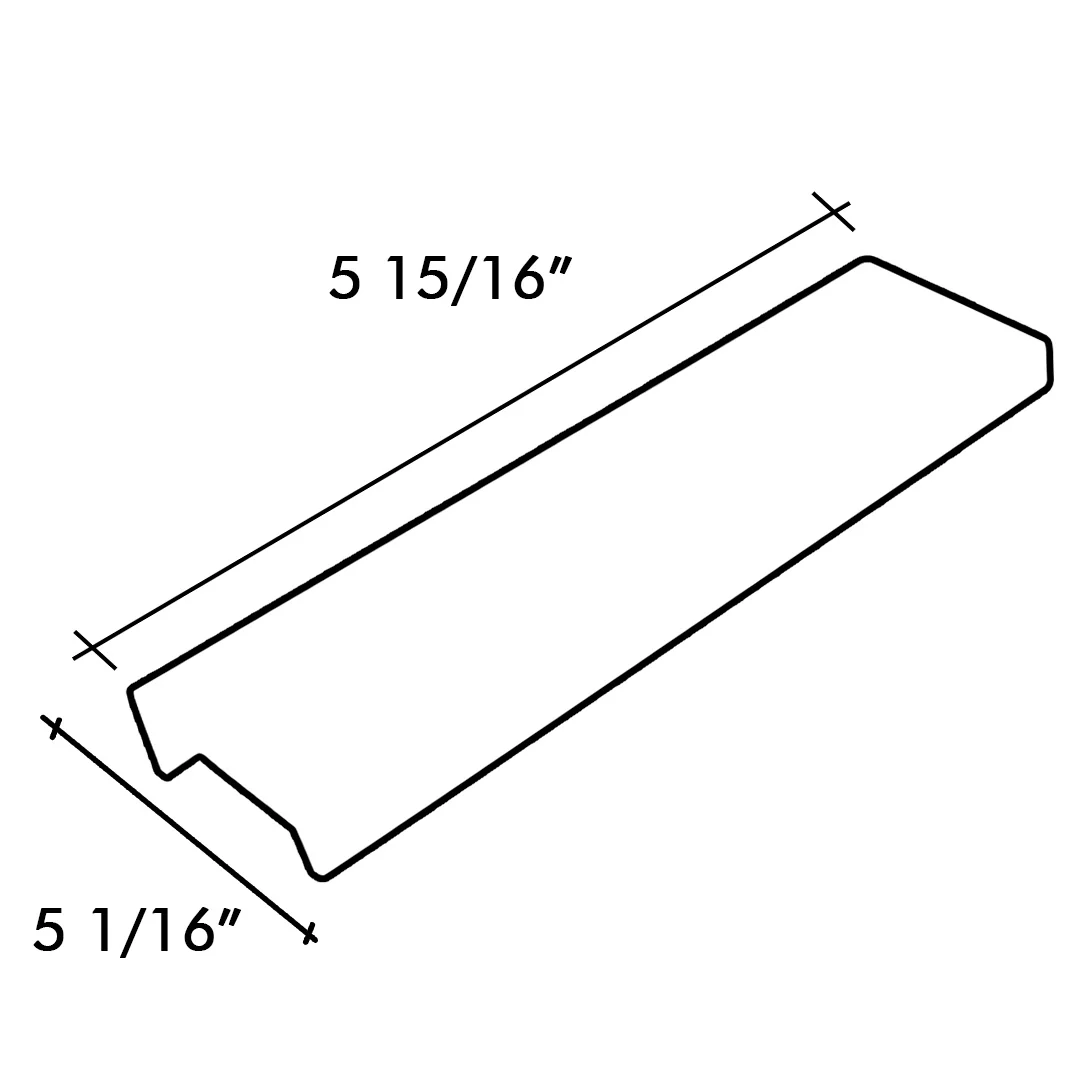 Handle Finger Tip O/A 230MM Satin Brass - Image 2