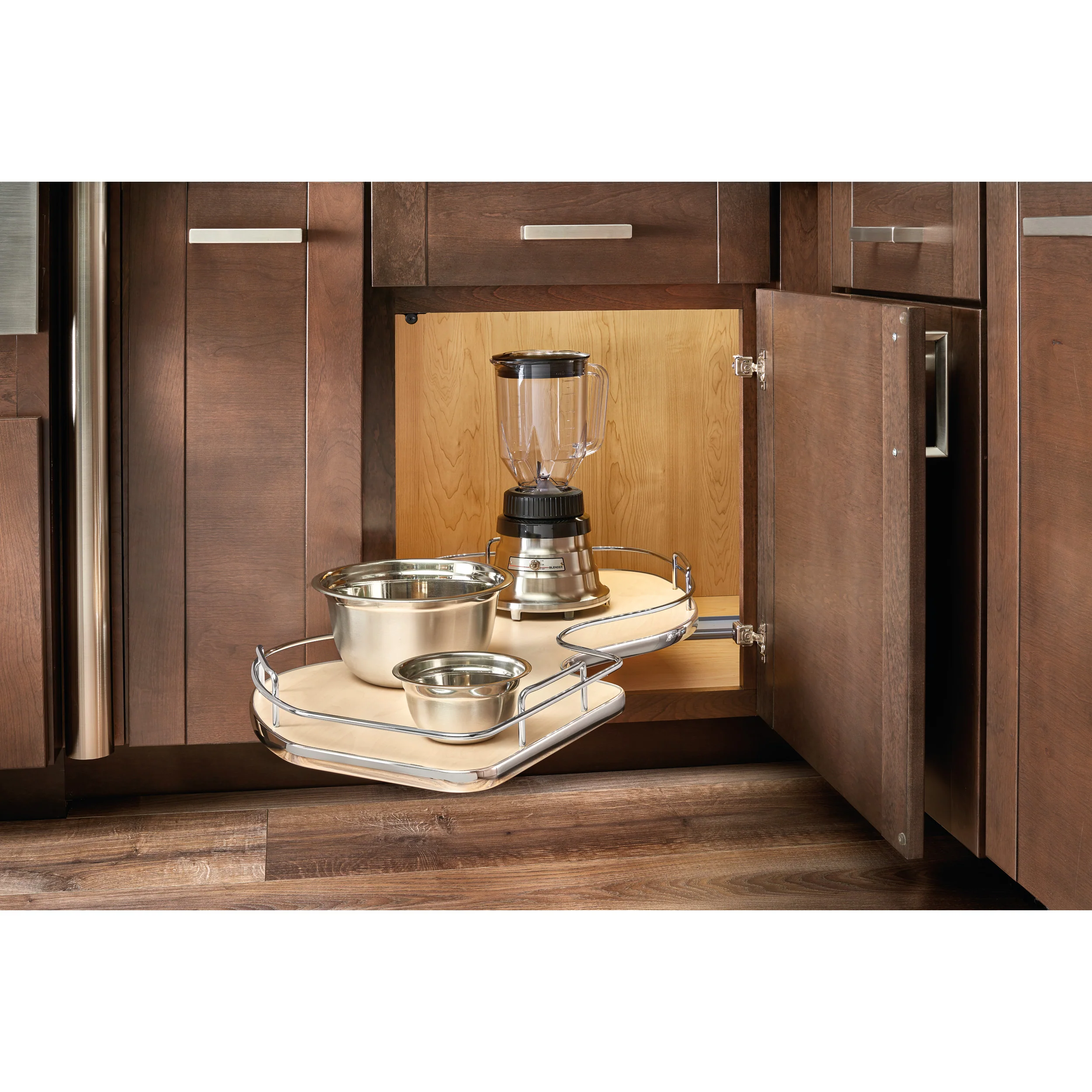 18 in Single-Tier Organizer for a Blind Right Natural 37.63 in (956 mm) W x 21.56 in (548 mm) D x 6.5 in (165 mm) H - Image 2