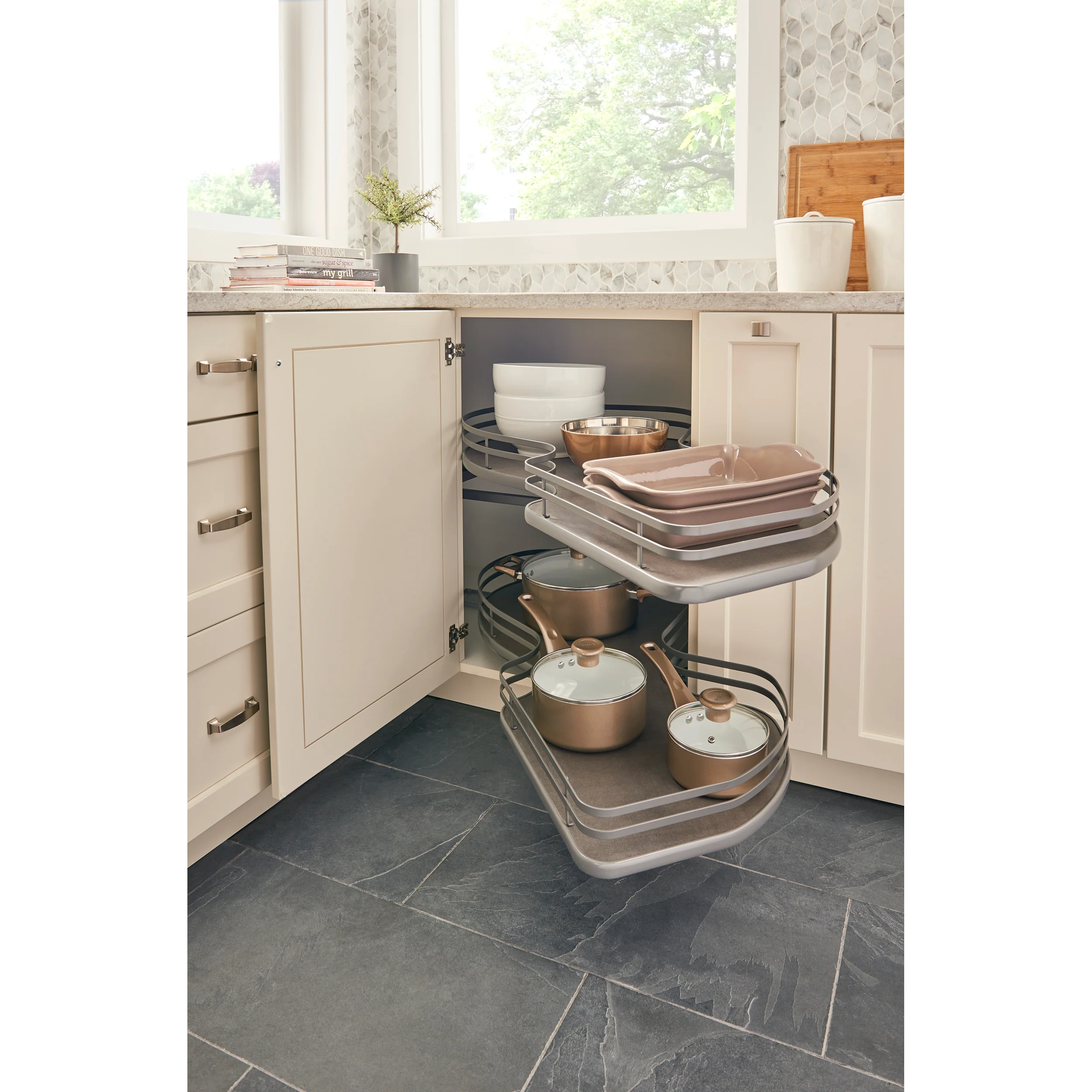 15 in Two-Tier Organizer for a Blind Left Gray 33 in (838 mm) W x 21.85 in (555 mm) D x 24.5 in (622 mm) H - Image 7