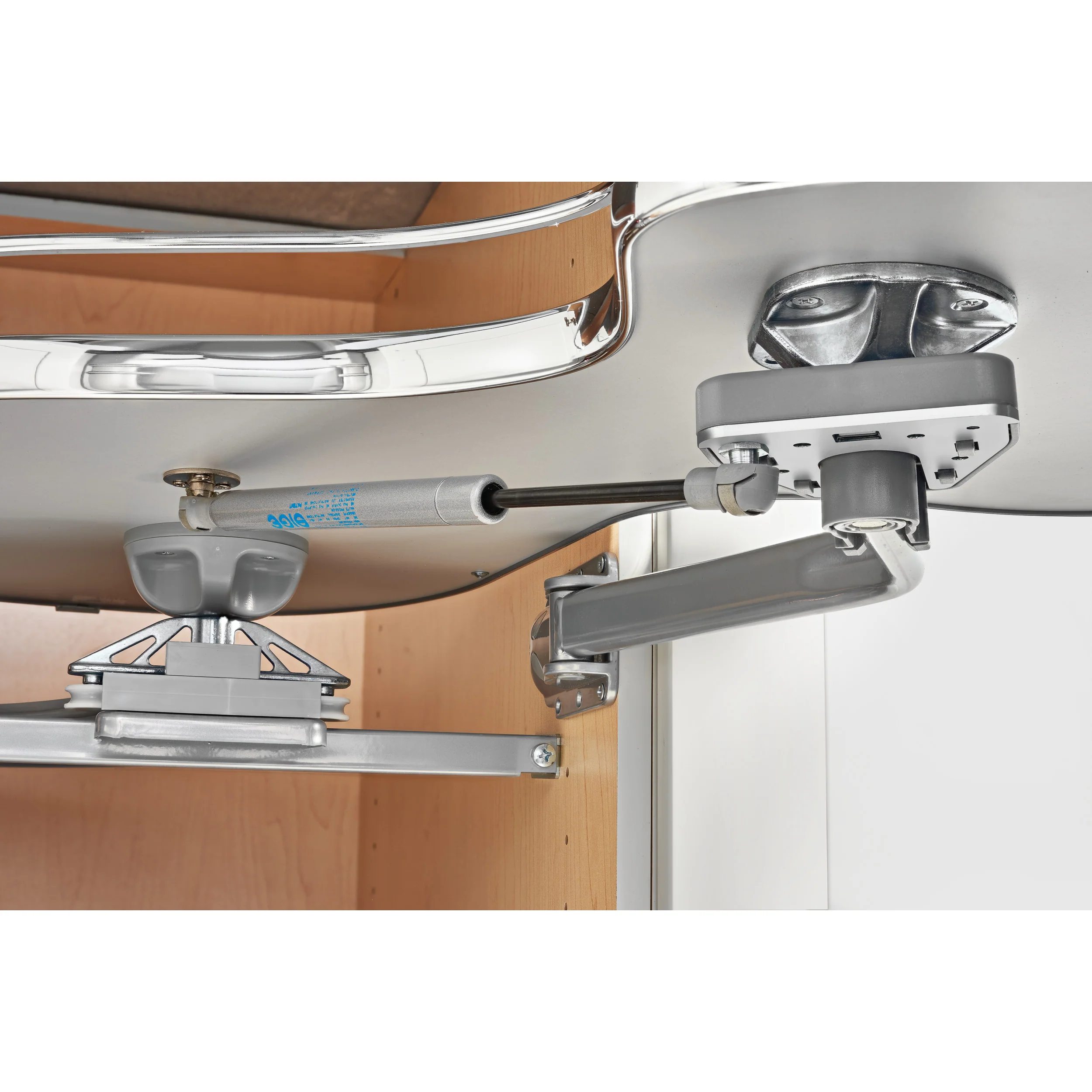 18 in Two-Tier Organizer for a Blind Left Natural  37.63 in (956 mm) W x 21.56 in (548 mm) D x 24.44 in (621 mm) H - Image 7