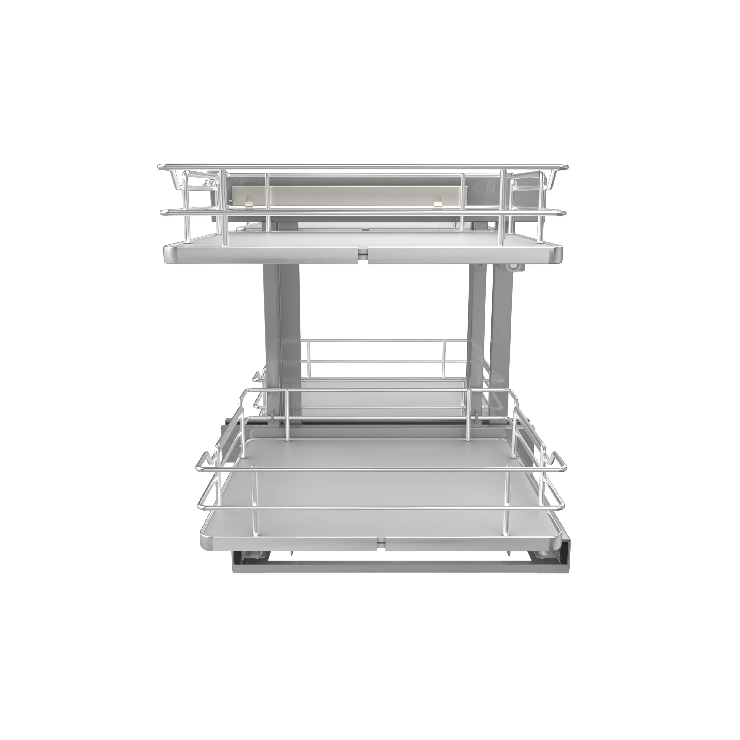18 in Gray Blind Corner Organizer Soft-Close Gray  32.25 in (819 mm) W x 20.25 in (514 mm) D x 21 in (533 mm) H - Image 13