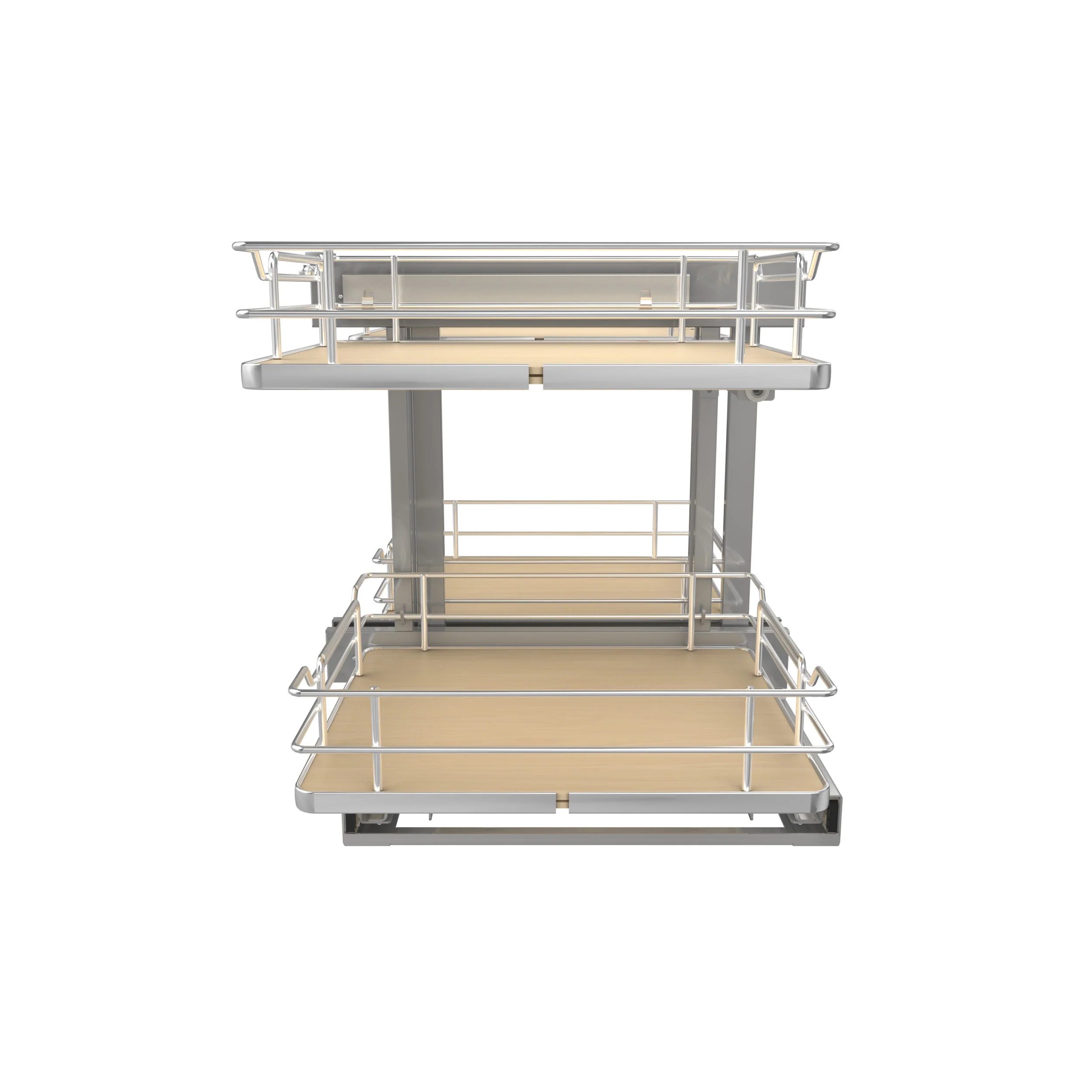 18 in Maple Blind Corner Organizer Soft-Close Natural  32.25 in (819 mm) W x 20.25 in (514 mm) D x 21 in (533 mm) H - Image 12