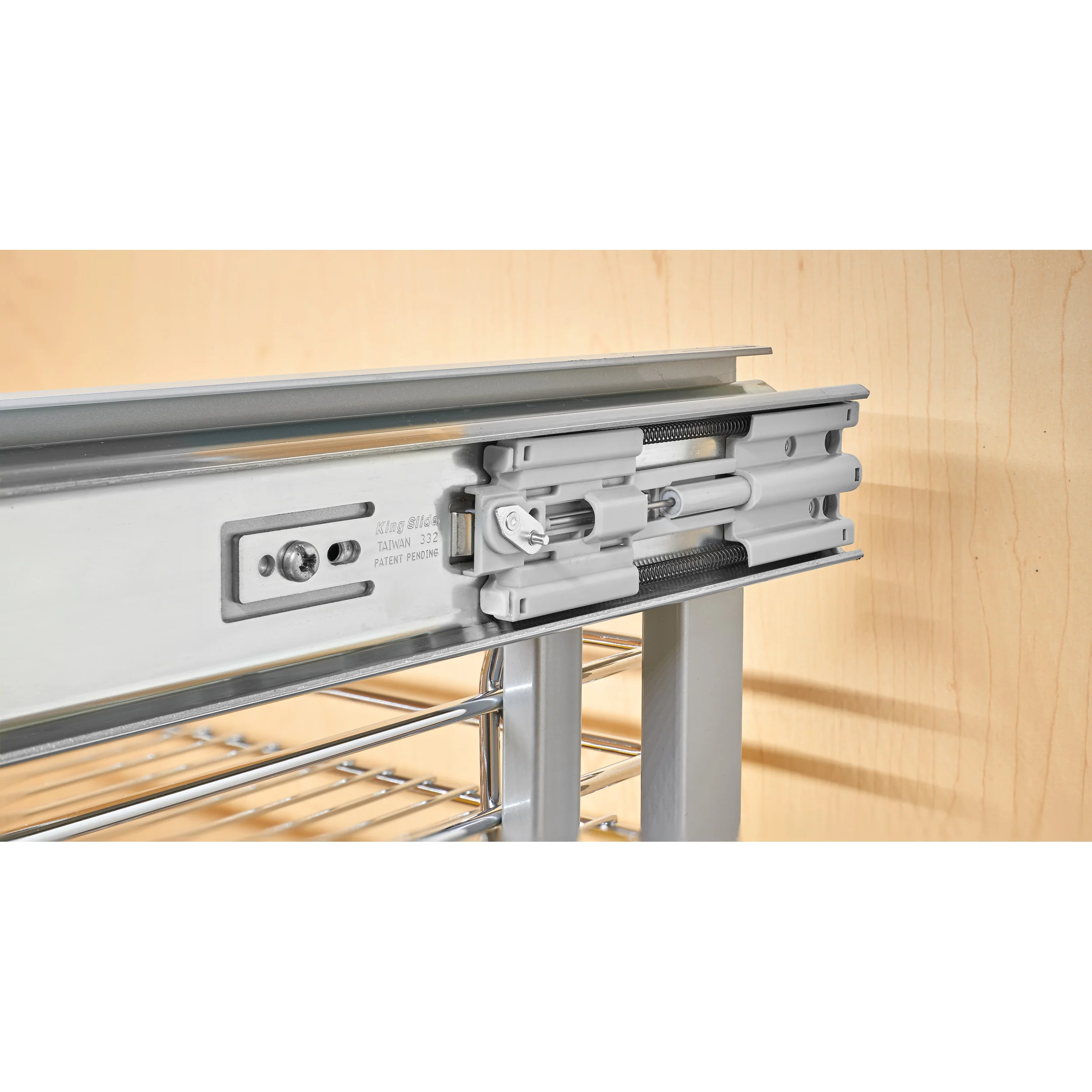 18 in. Gray Three-Tier Organizer w/Soft-Close Gray  32.25 in (819 mm) W x 20.25 in (514 mm) D x 24 in (610 mm) H - Image 12