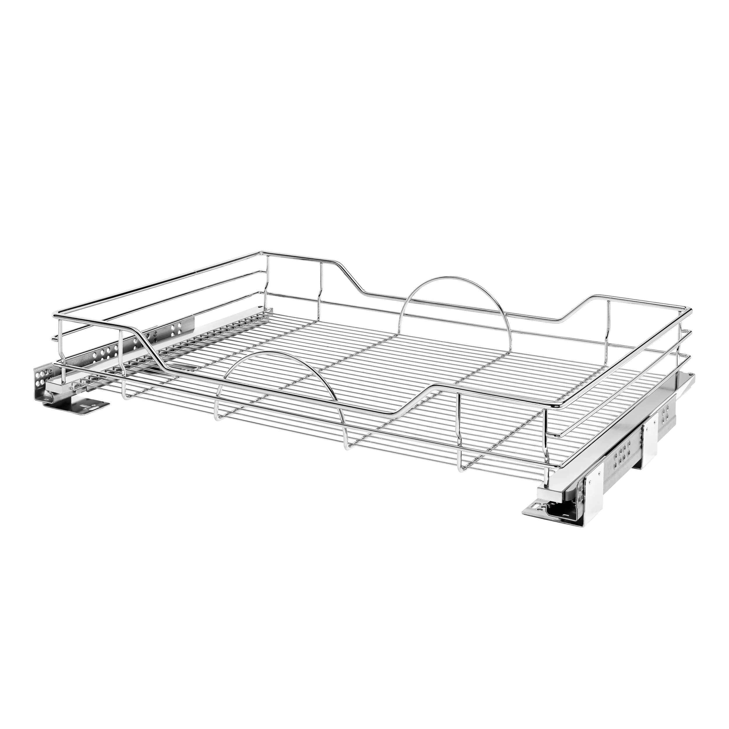33 in Chrome Pullout Basket w/Soft-Close Chrome 32.36 in (822 mm) W x 21.9 in (556 mm) D x 5.2 in (132 mm) H - Image 2