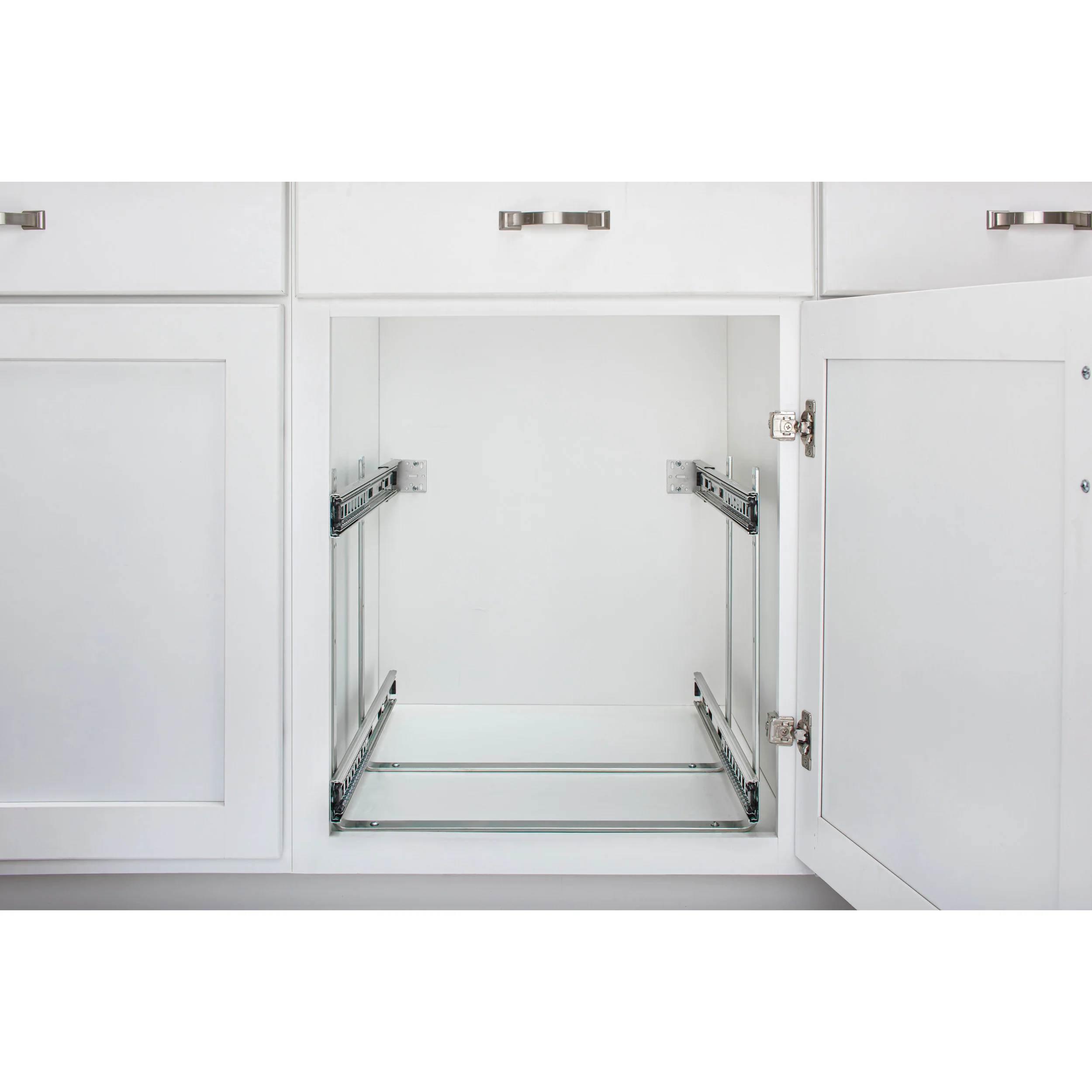 21 in Two-Tier Cookware Organizer Chrome 20.75 in (527 mm) W x 22 in (559 mm) D x 18.13 in (461 mm) H - Image 3