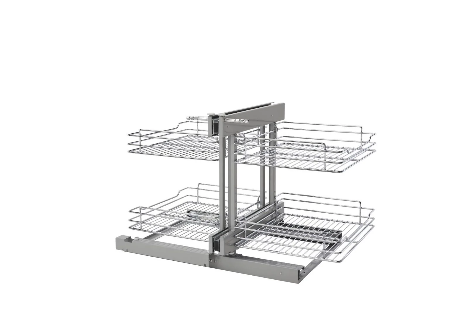18 in Chrome Blind Corner Organizer Soft-Close Chrome 32.25 in (819 mm) W x 20.25 in (514 mm) D x 21 in (533 mm) H - Image 7