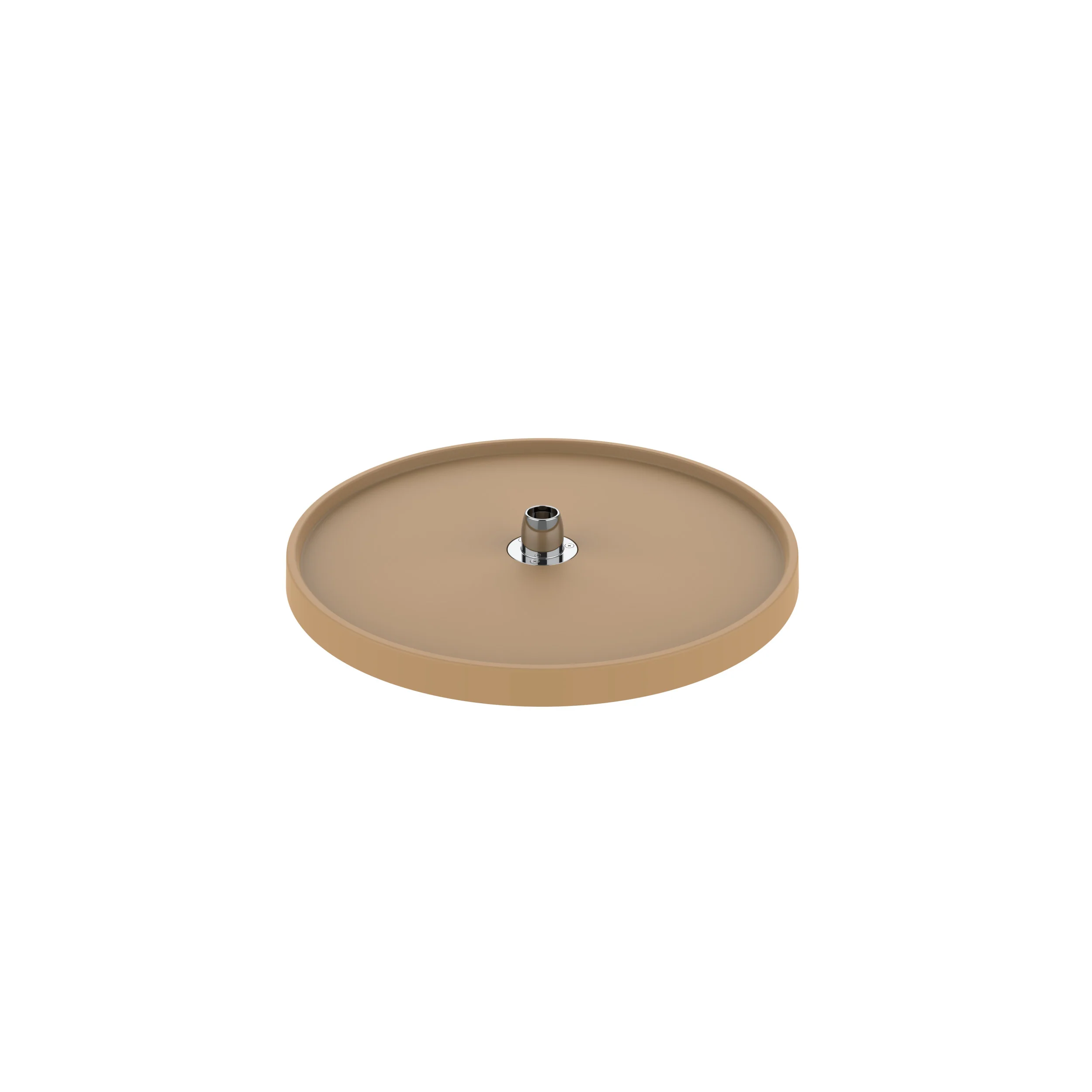 20 in Almond Polymer Full Circle Lazy Susan Shelf Only Almond 20 in (508 mm) W x 20 in (508 mm) D x 1.3 in (33 mm) H - Image 2