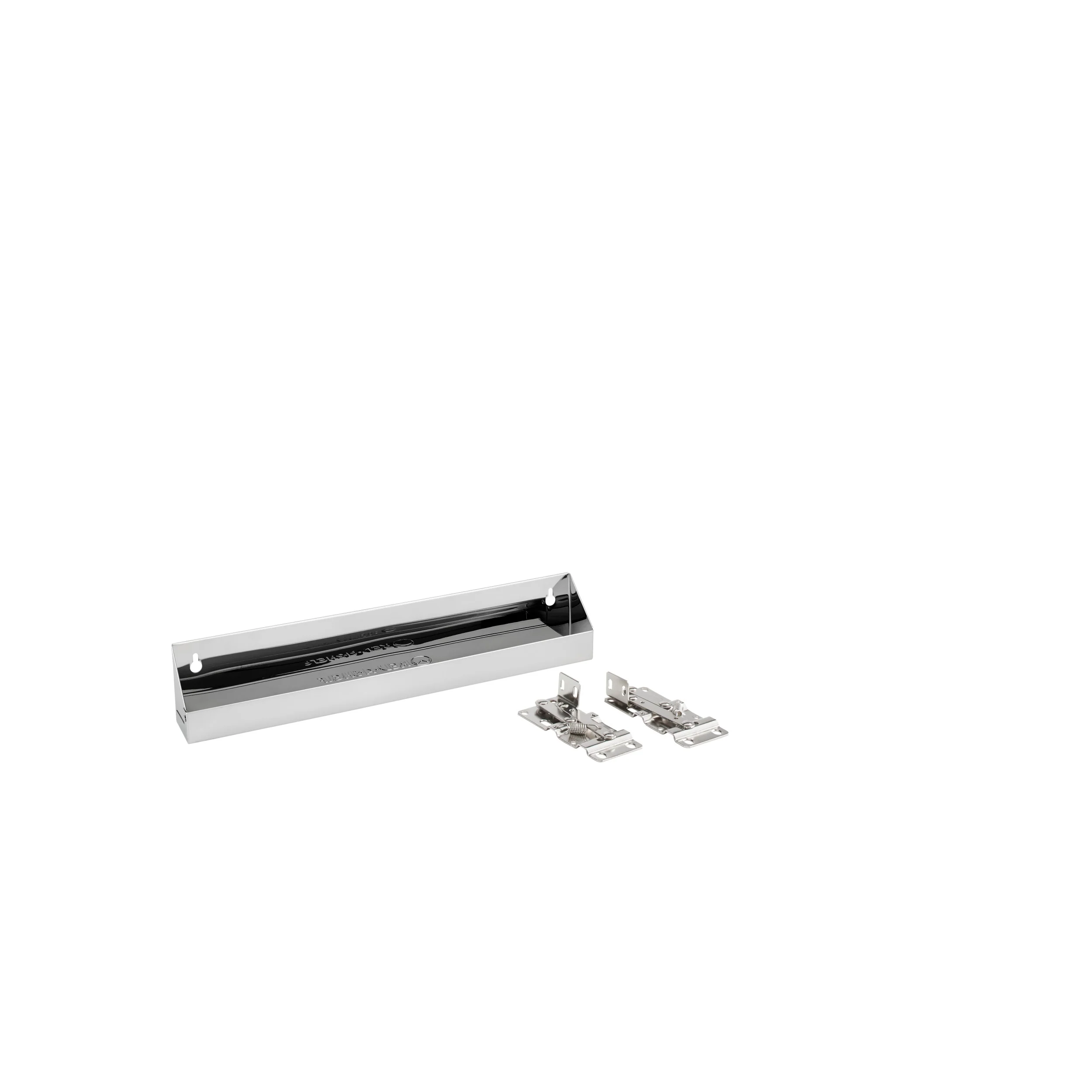 16 in Stainless Steel Tip-Out Tray Silver  16 in (406 mm) W x 2.13 in (54 mm) D x 3 in (76 mm) H - Image 5