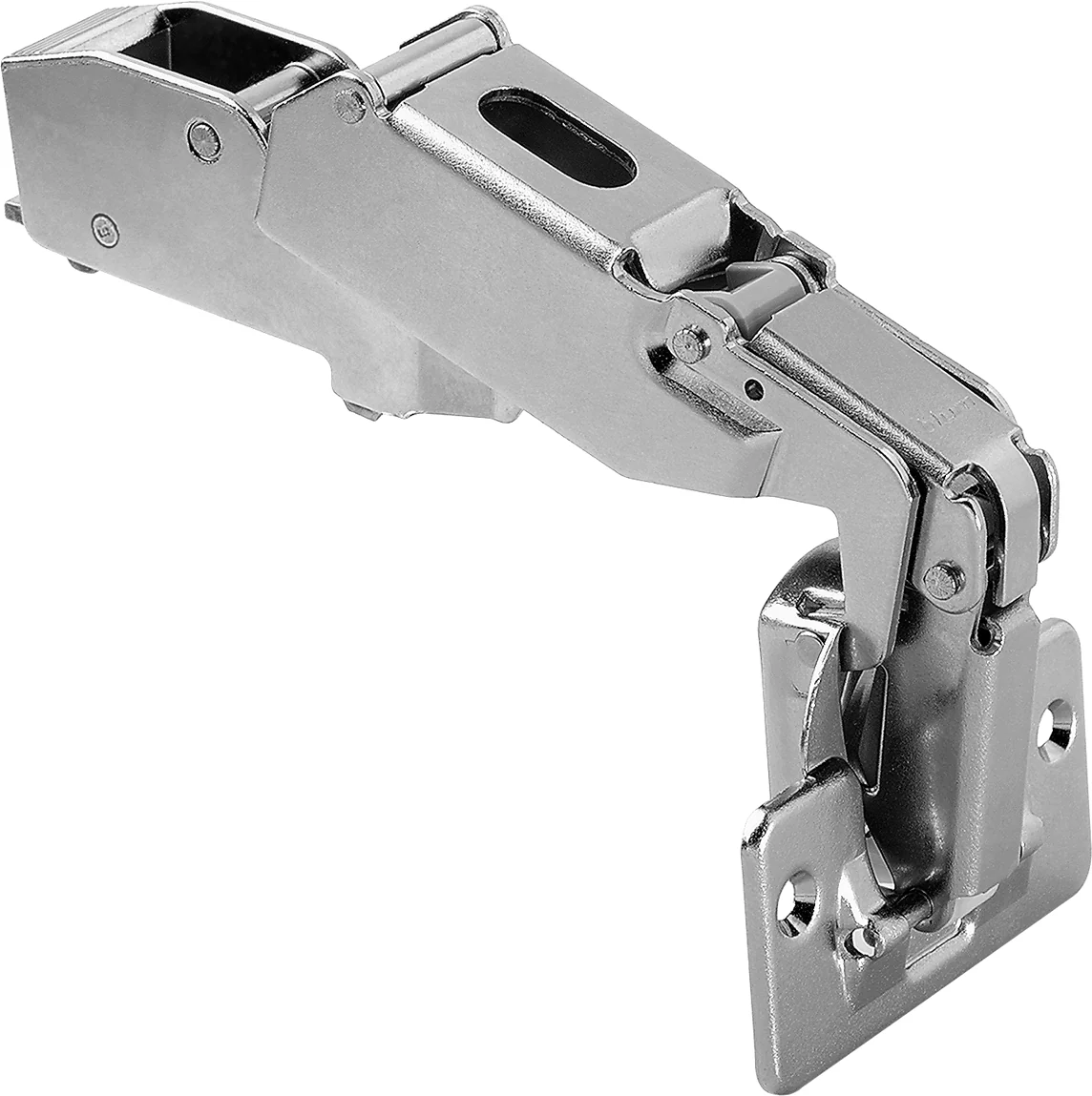 Blum CLIP top 170° hinges Free-swinging Half overlay Nickel - Image 2