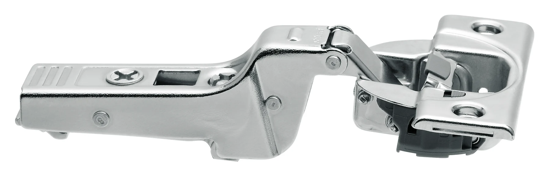 Blum CLIP top BLUMOTION 95° thick door hinges Half overlay Nickel - Image 2