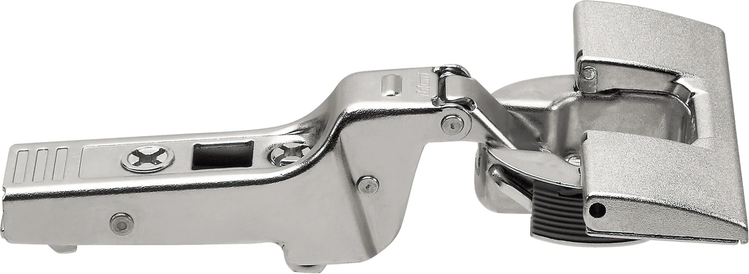 Blum CLIP top 95° thick door hinges Self-closing Half overlay Nickel - Image 2
