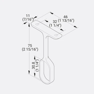 Center Support tube MATT BLACK - Image 2