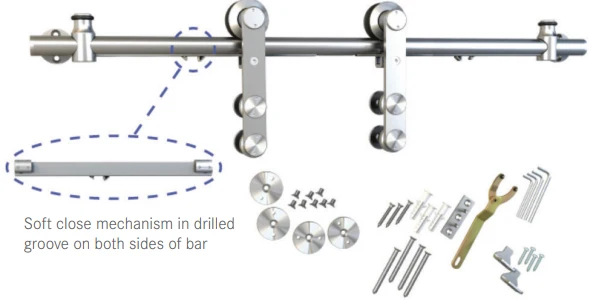 BARNDOORKIT RND RAIL SURF MT 6.5 SOFT CL