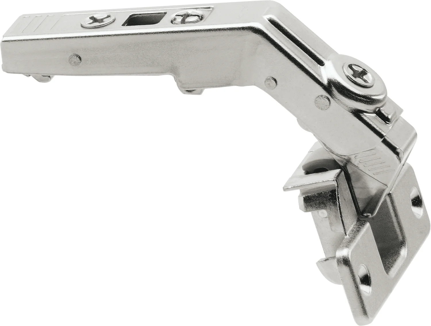 Blum CLIP top 60° full overlay bi-fold hinge Screw-on Nickel - Image 2