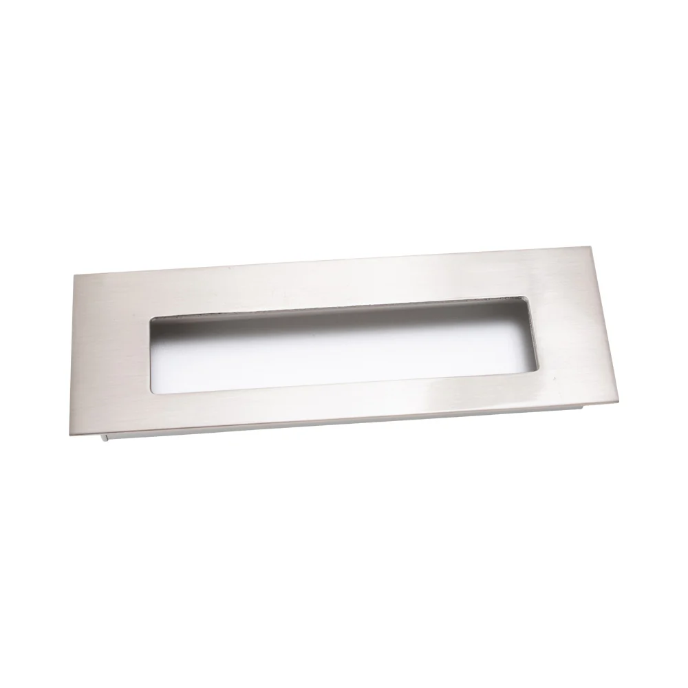 FLUSH HANDLE BRUSHED NICKEL 128MM