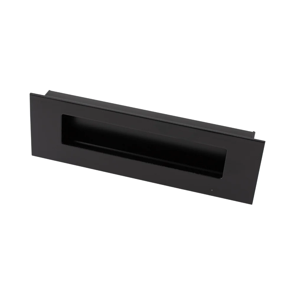 FLUSH HANDLE MATT BLACK 160MM - Image 2
