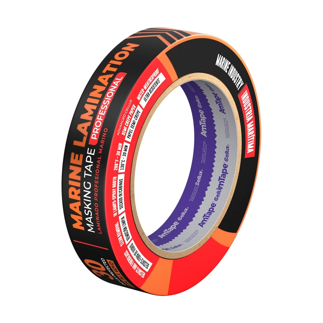 AmTape Marine Lamination Masking Tape Orange - Image 3