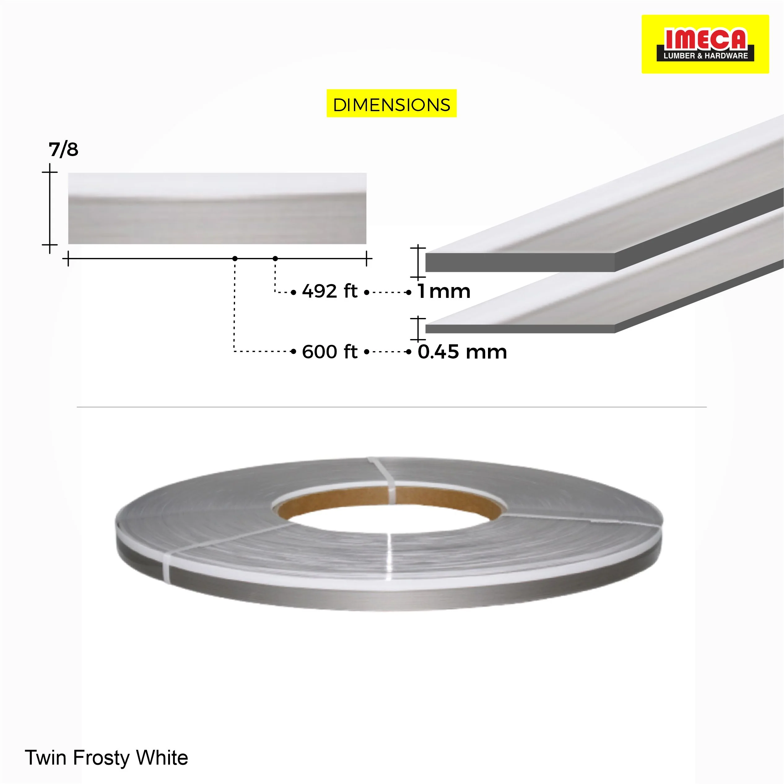 Black Matte PVC Edge Banding - Image 3