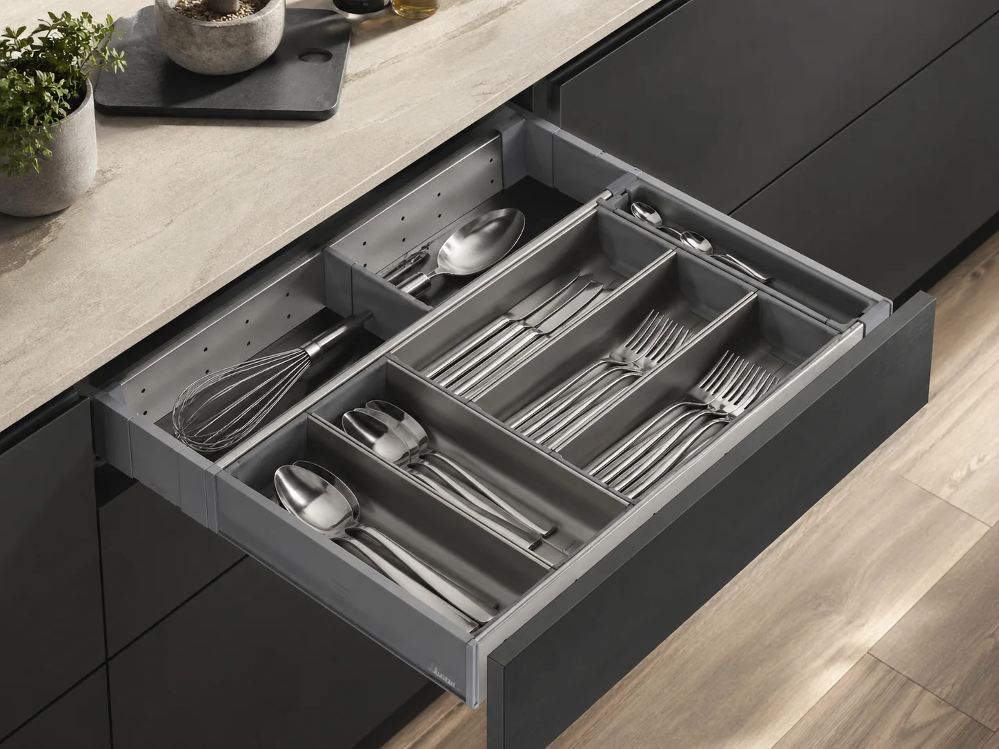 Blum ORGA-LINE Cutlery Organizer Set 21" for TANDEM Undermount Drawer Slides - ZHI.533TI4A - Image 2