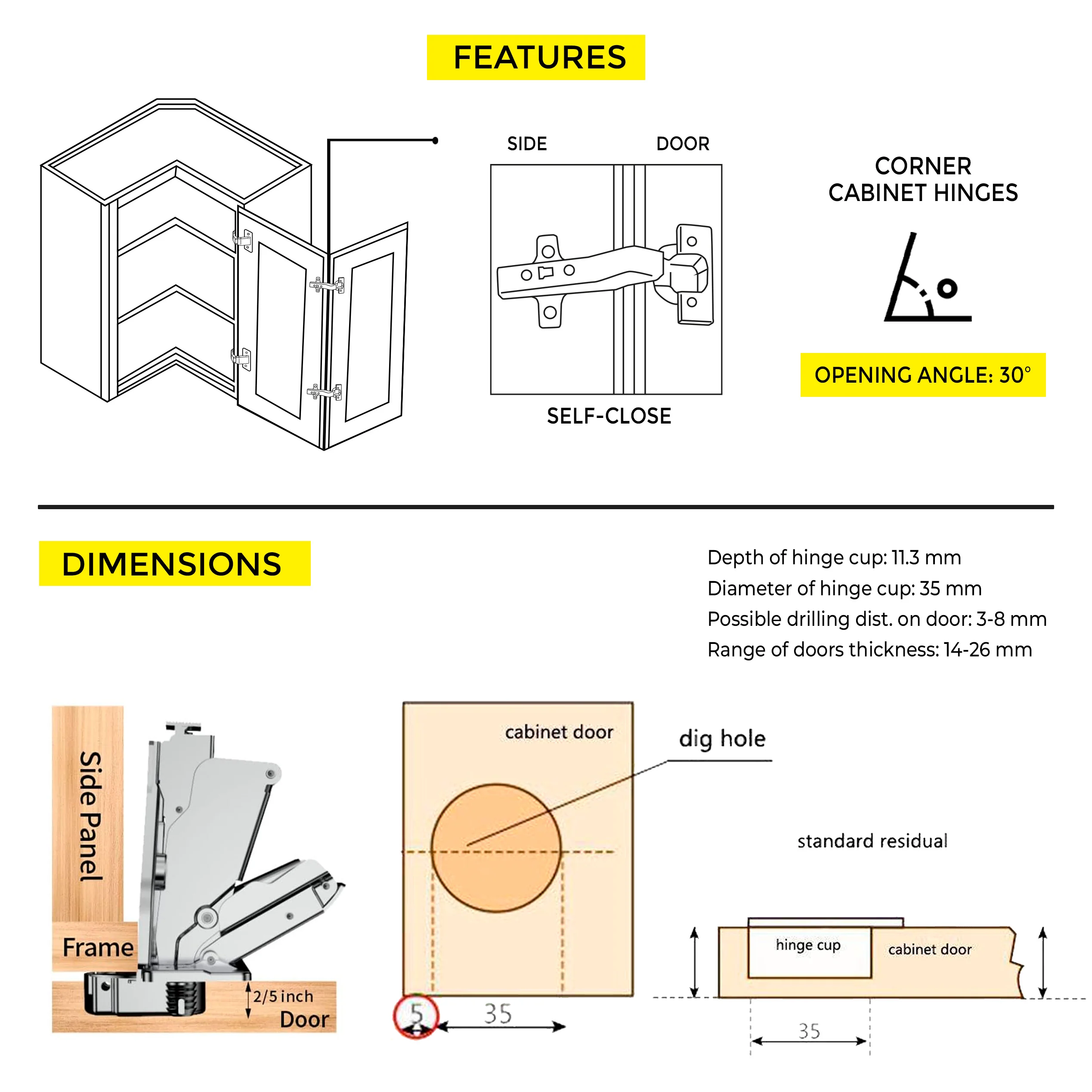 Clip-On Hinge 30Â° - Image 4