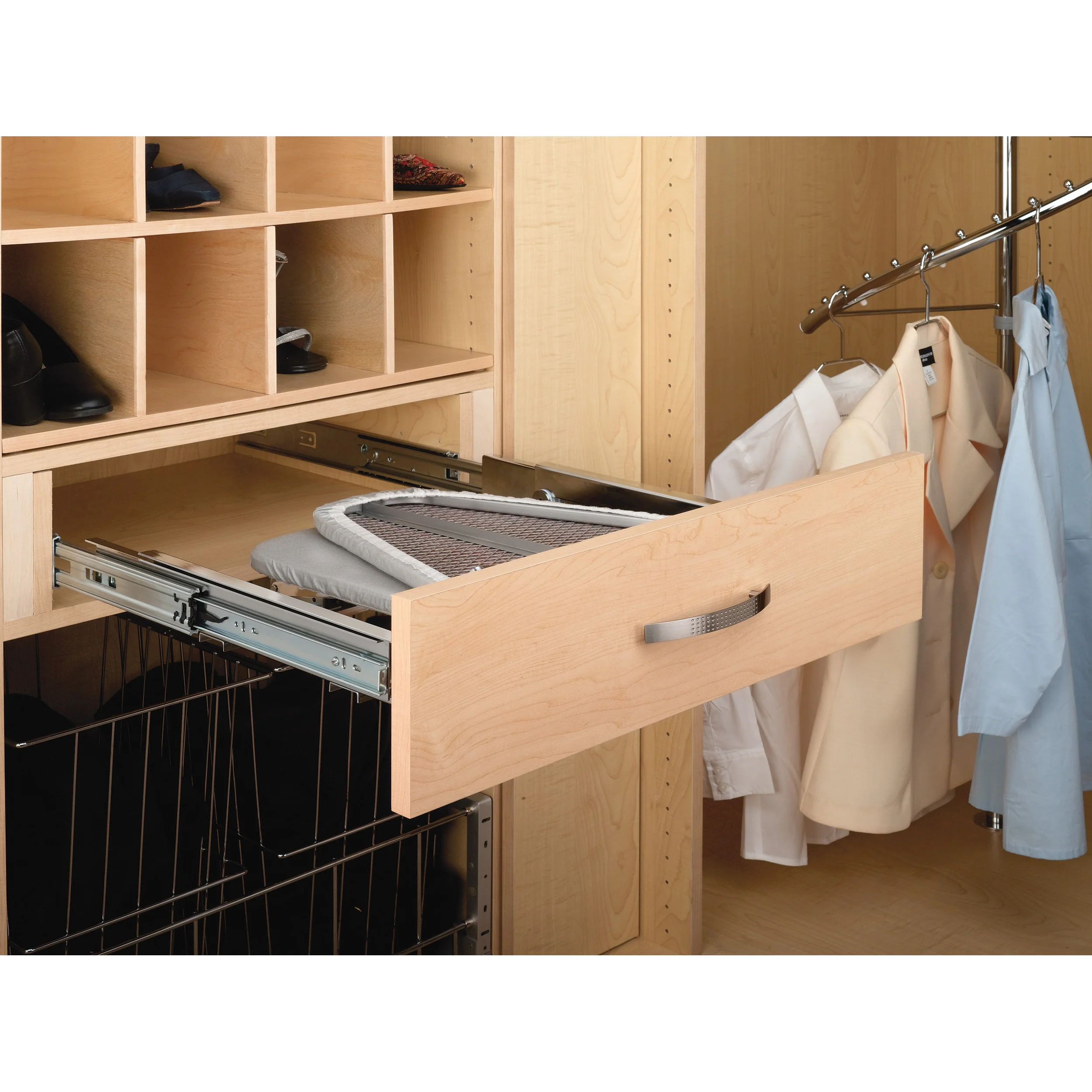 Closet Pullout Ironing Board Gray 14.25 in (362 mm) W x 15.88 in (403 mm) D x 4 in (102 mm) H - Image 4