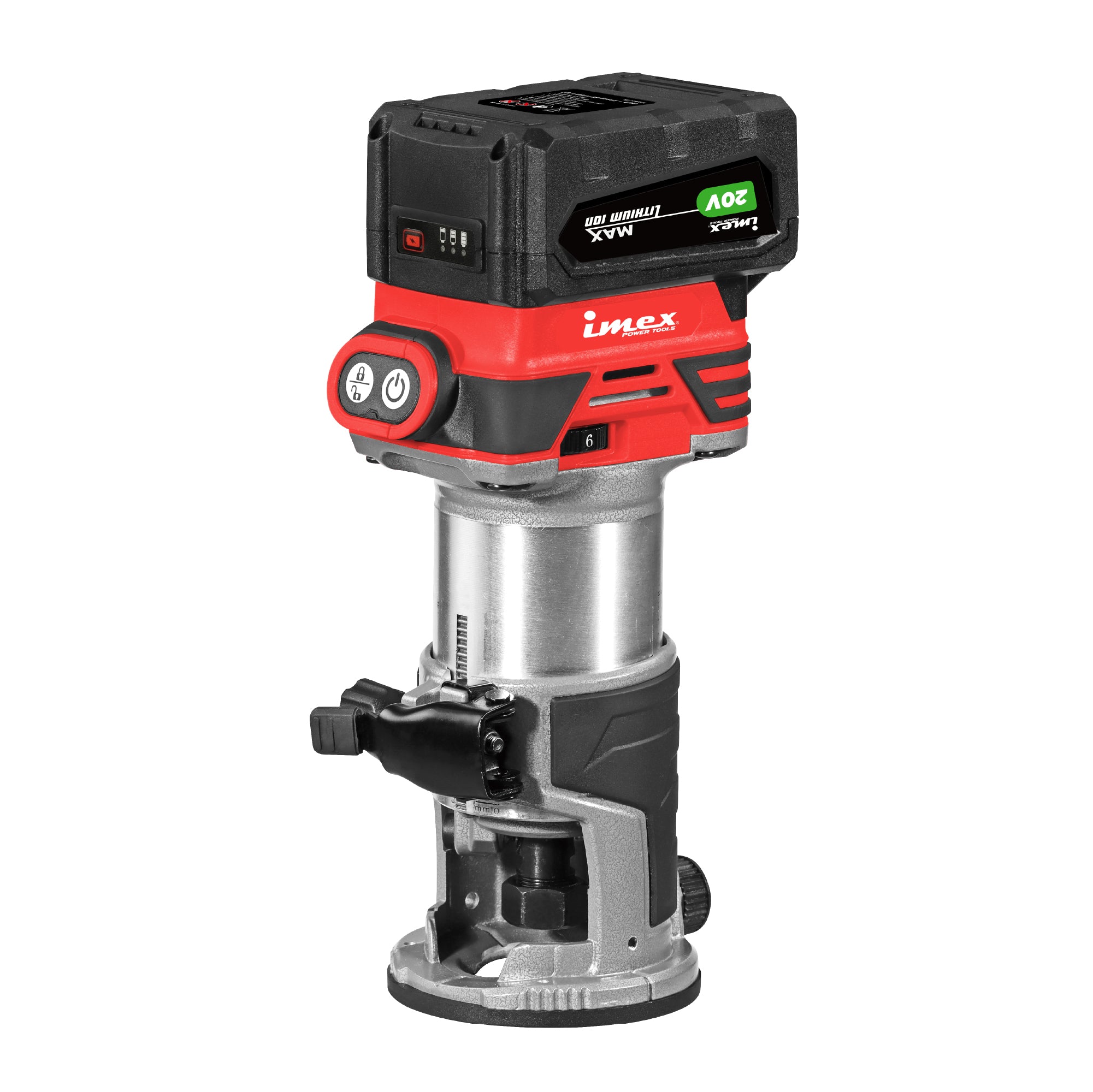 20V Brushless Cordless Router with Battery and Charger - IMEX Power Tools