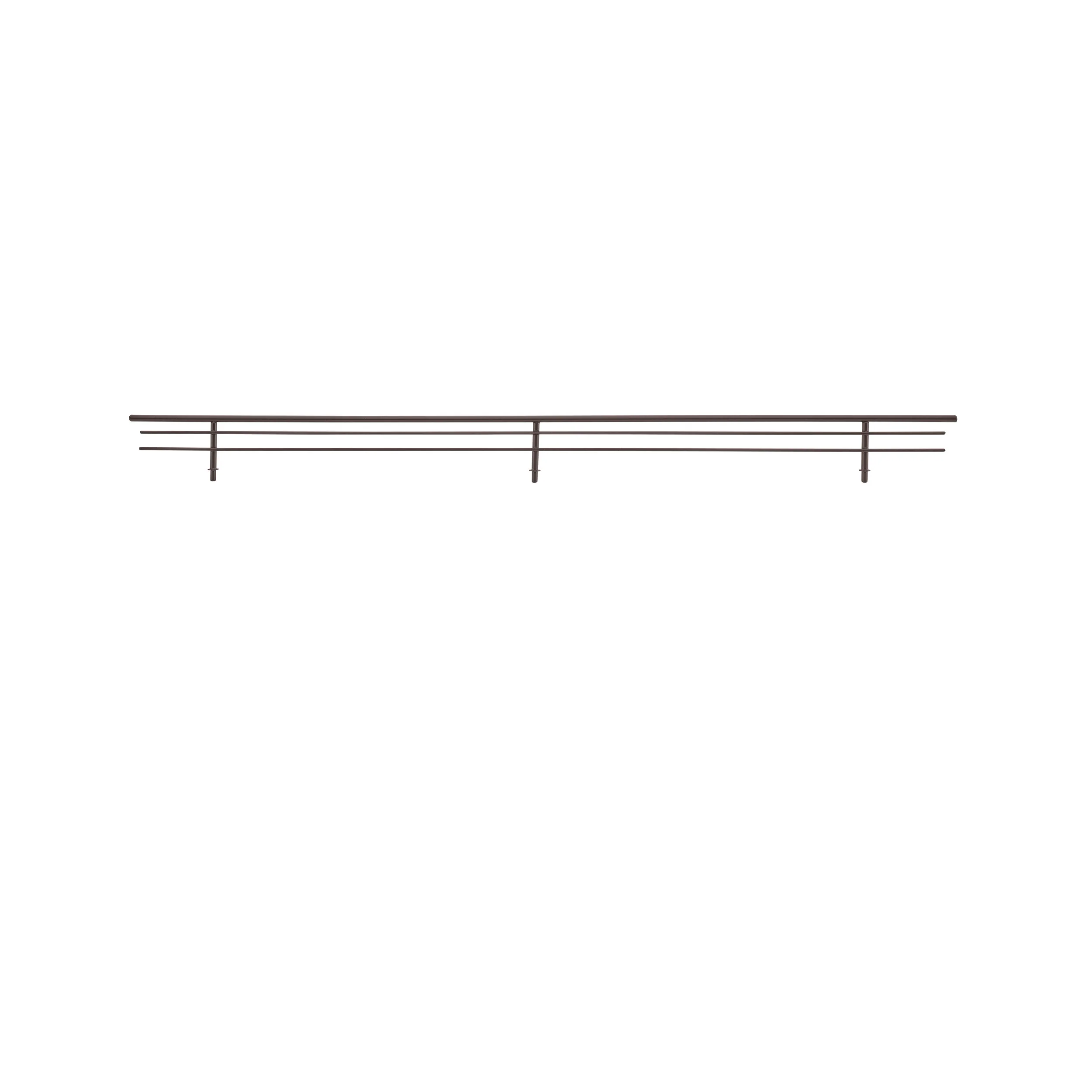 29 in Oil Rubbed Bronze Wire Shoe Rail Oil Rubbed Bronze 29 in (737 mm) W x 0.25 in (6 mm) D x 2.25 in (57 mm) H - Image 3