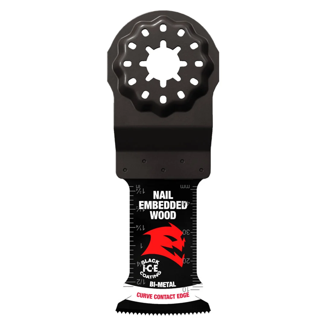 Demo Demon(TM) Starlock Bi-Metal Oscillating Blade For Nail-Embedded Wood