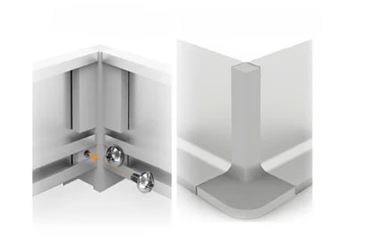 Plastimodul Gola horizontal outside corner connector "L" Matte Black - Image 5