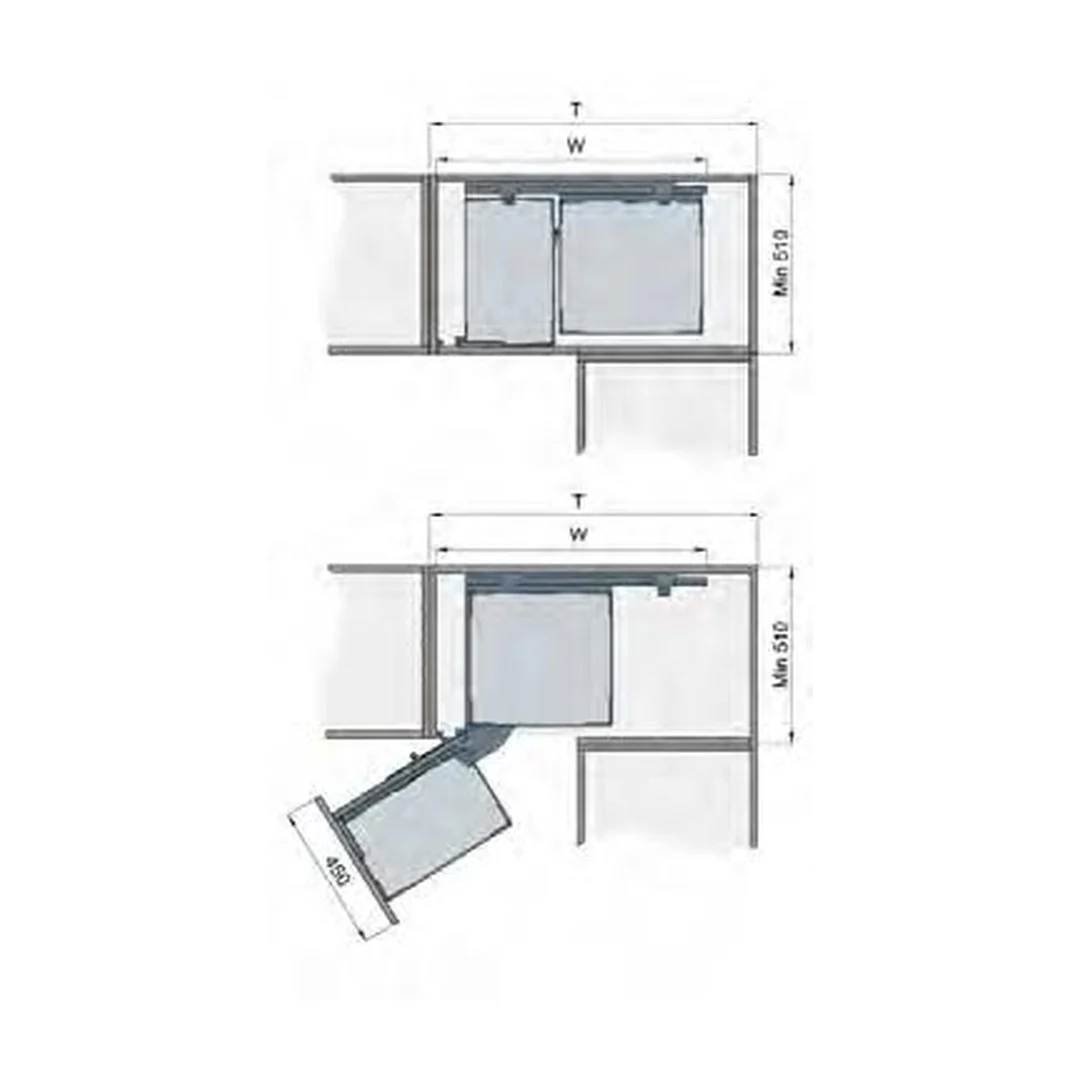 IMEX Magic Corner 2 Layers Wood Soft Close R - Image 2